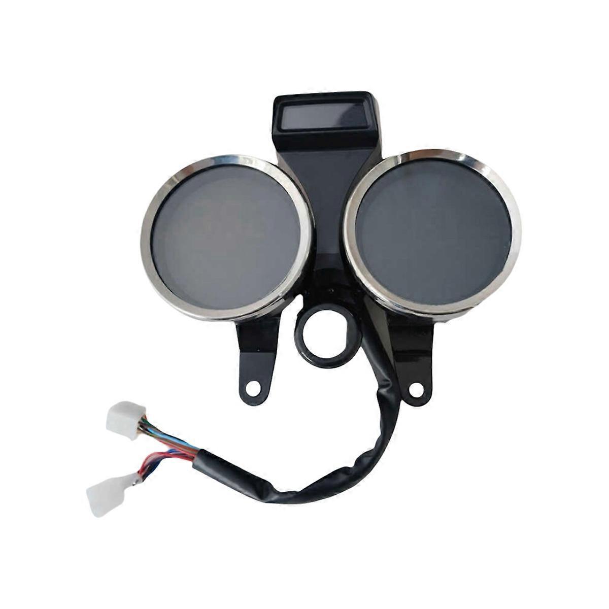 Motorrad-tachometer Und Drehzahlmesser, Schwarz Und Silber
