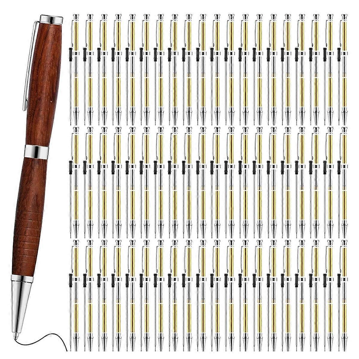 Set Mit 60 Einziehbaren Stiften Für Drechslerarbeiten, 7 Mm Feine Stifte, Silberfarben.