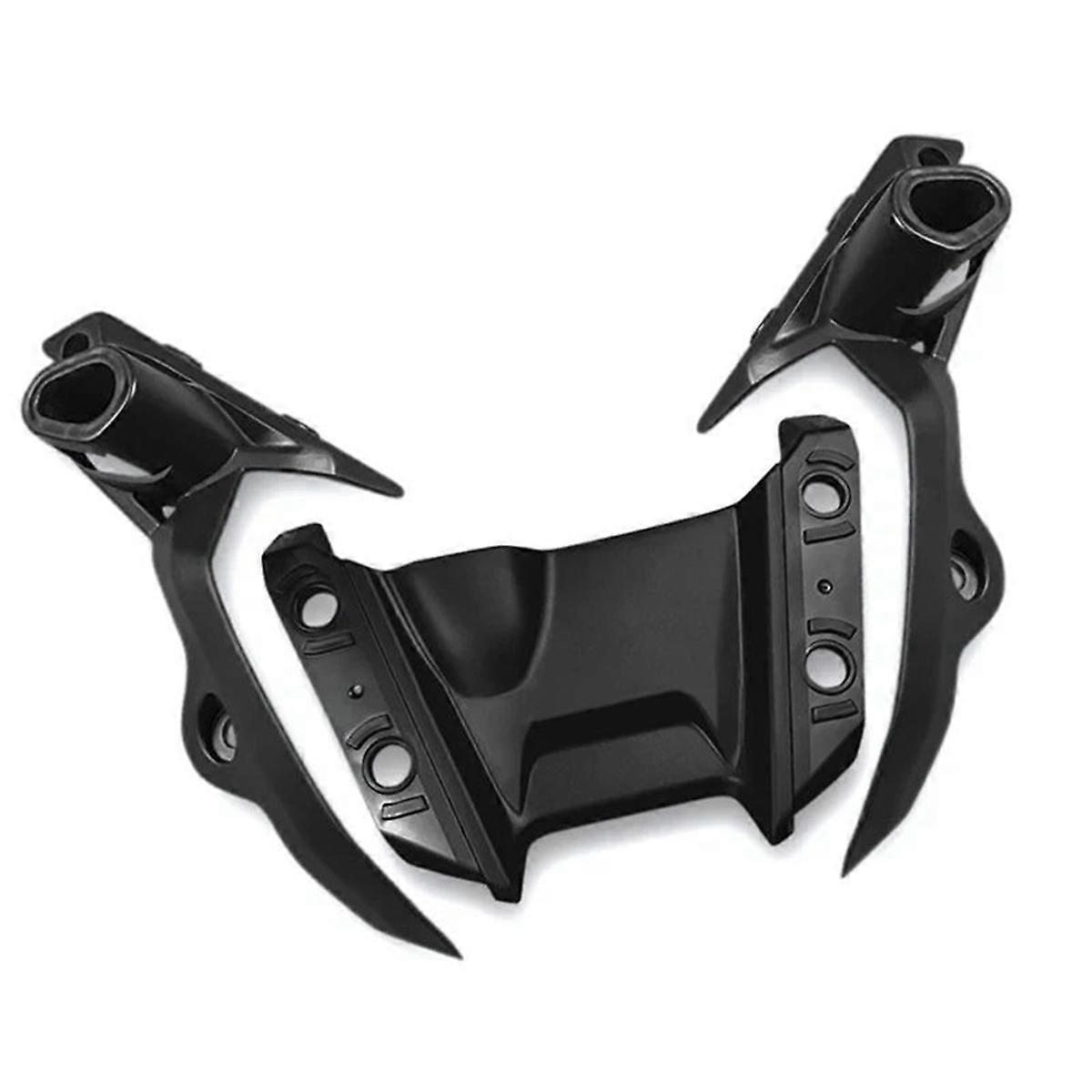 Schwarze Motorradscheinwerferverkleidung
