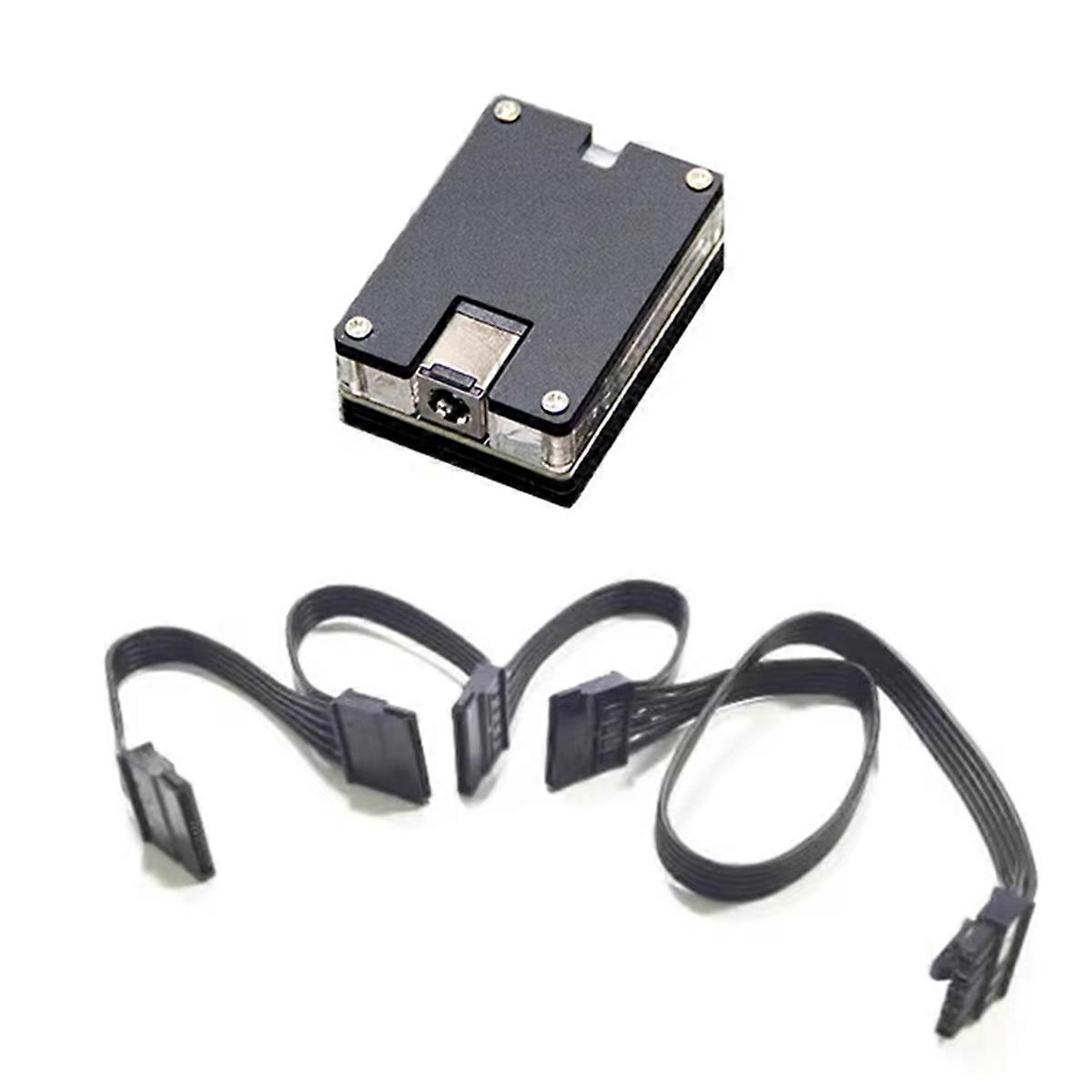 4sata 5,5 X 2,5 Mm Dc 12v Auf 12v/5v Starres Netzteil Für Sata-festplatten Und Ssds