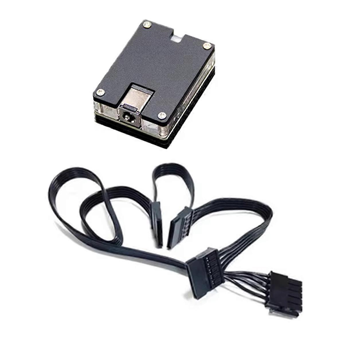 3sata 5,5 X 2,5 Mm Dc Auf 12v/5v Starrer Stromadapter Für Sata-festplatten/ssds