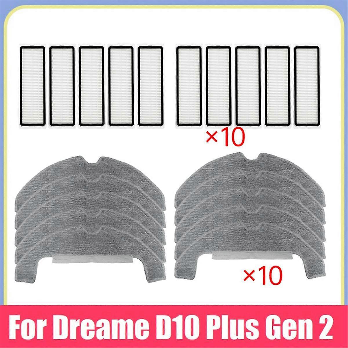 Hepa-filterset + Reinigungstuch Für D10 Plus Gen 2 Rld32gd