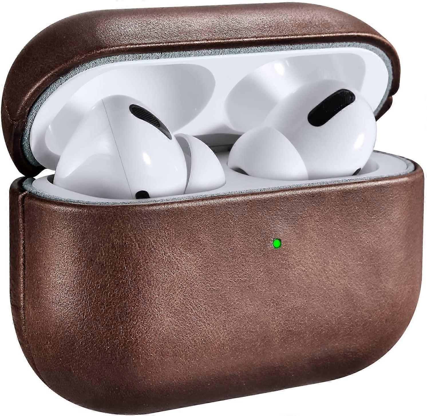 Lederhülle Für Airpods Pro, Premium-lederhülle, Braun