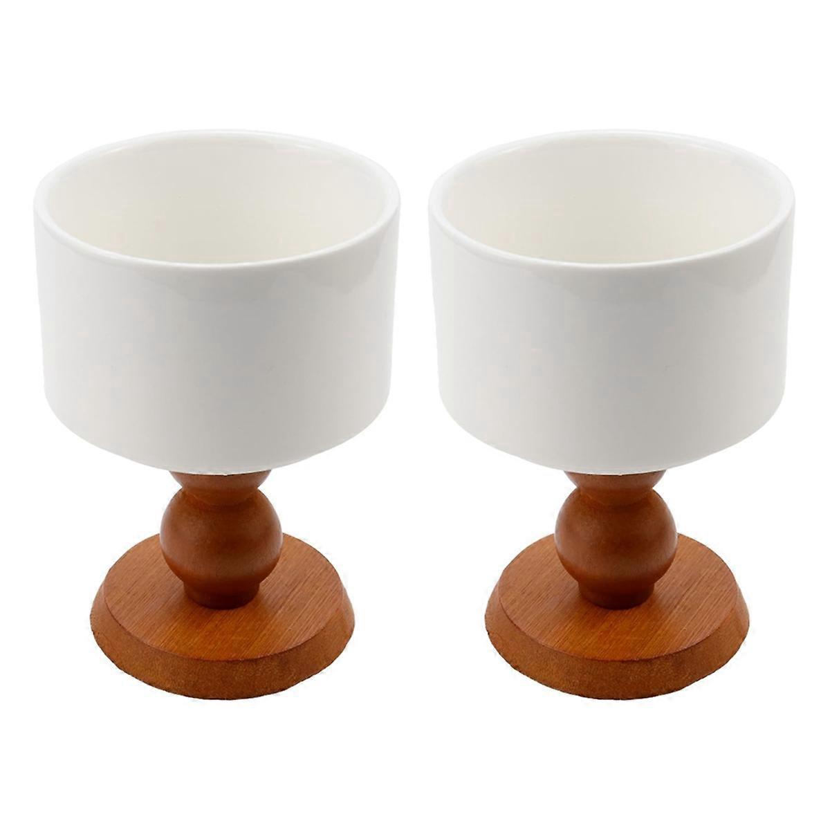 Keramik-dessertschalen, Keramikbecher, Französische Eisbecher, Braun