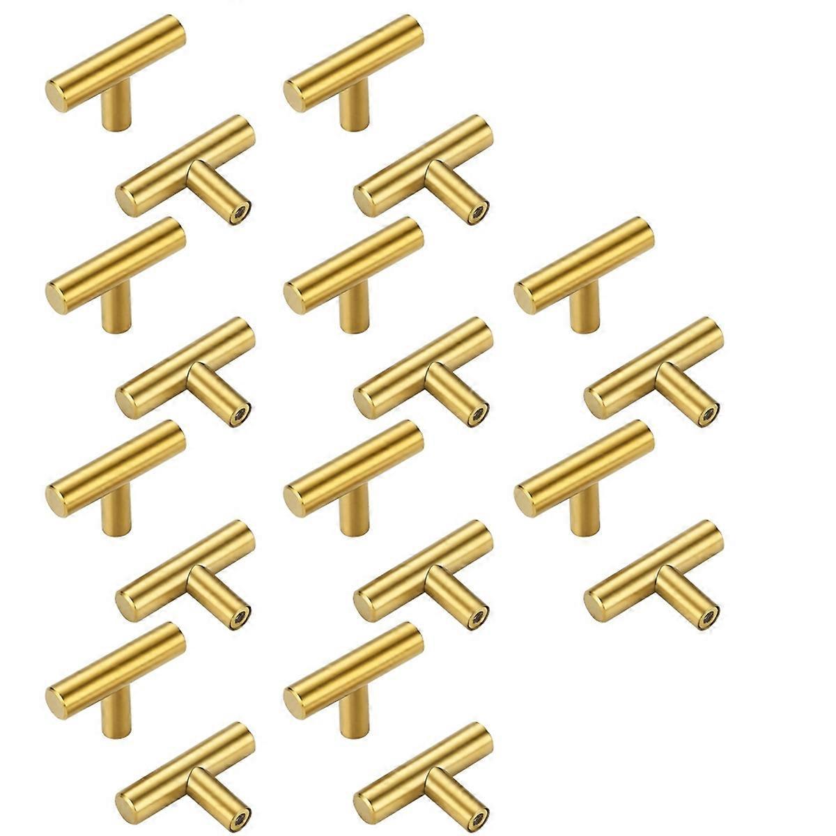 Set Mit 20 Goldenen Türknöpfen, 5 Cm (2 Zoll), Für Schranktüren.