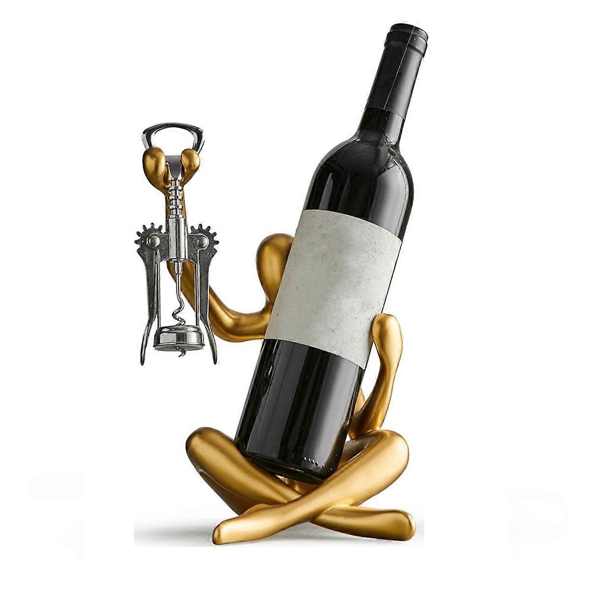 Weinflaschenhalter In Form Einer Statue, Geeignet Für Eine Arbeitsplatte.