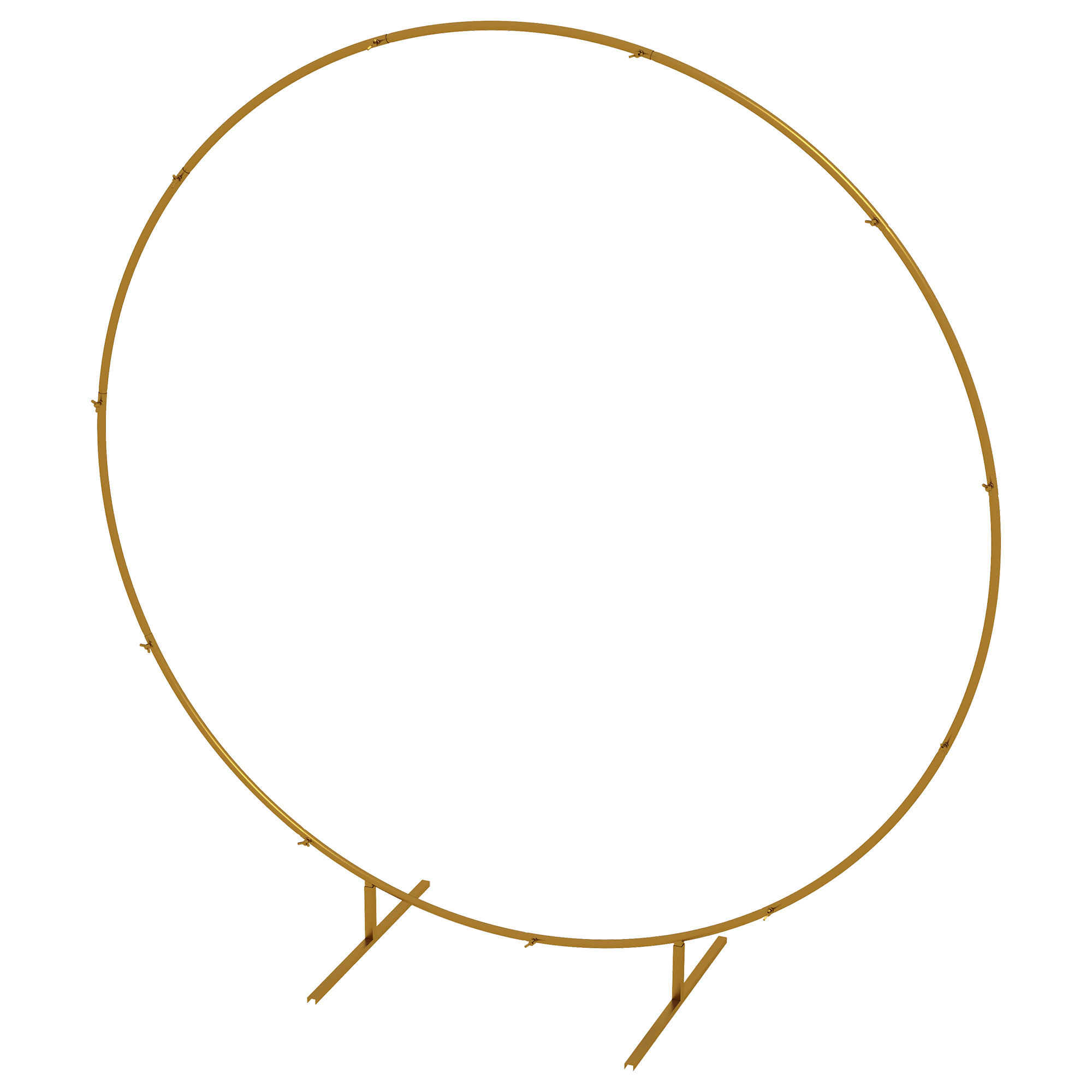 Goldener Gartenbogen Aus Stahl Für Rosen Und Kletterpflanzen, Für Hochzeiten, Geburtstage, Zeremonien Und Bankette.