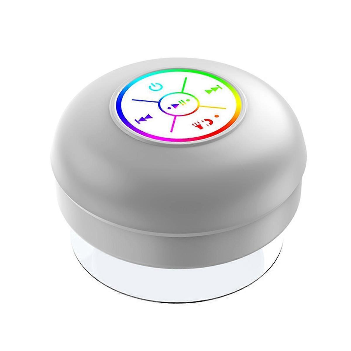 Kleiner Grauer Bluetooth-lautsprecher Mit Led-beleuchtung