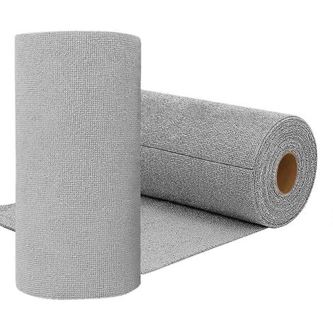 Graues Mikrofasertuch, 2 Rollen, Wiederverwendbar