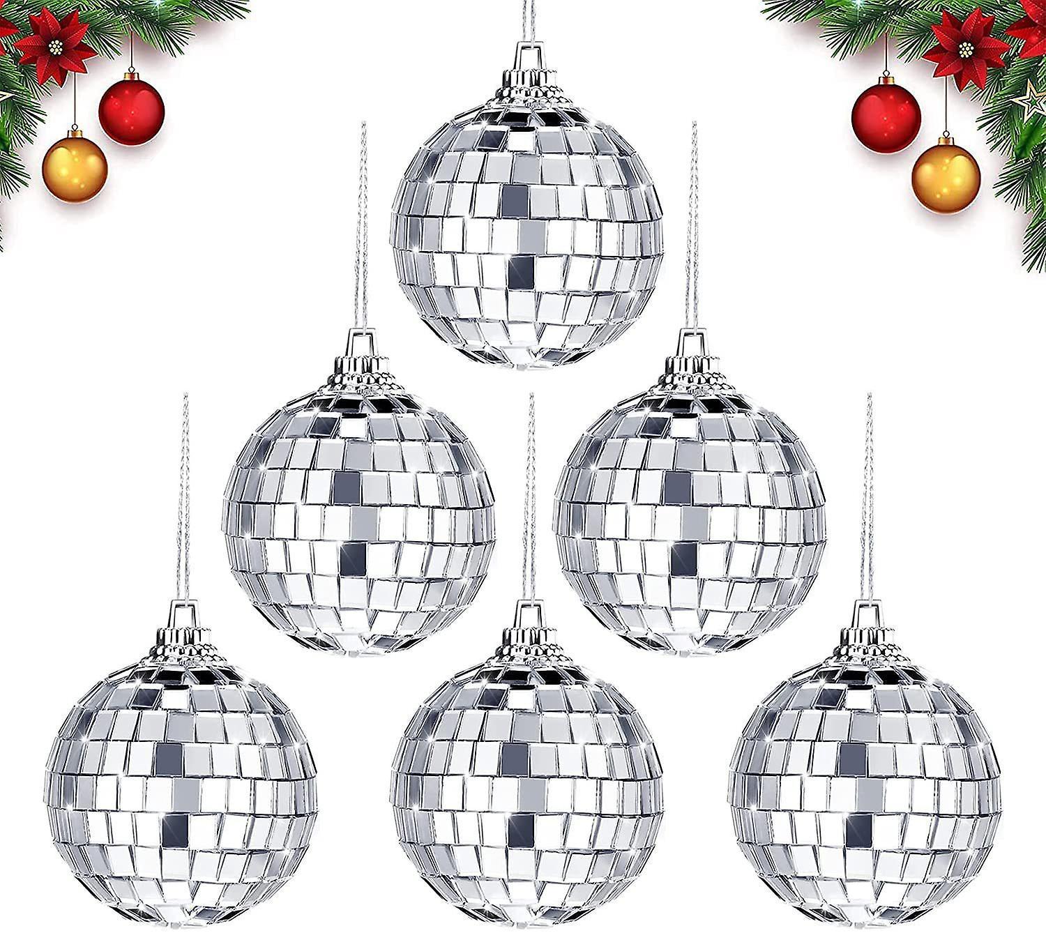 Discokugel, 6er-set Discokugeln, 6 Cm Große Hängende Silberkugel, Silberne Discokugel, Verspiegelte Silberne Discokugeln, Kleine Verspiegelte Discokugel, Discokugel Für P