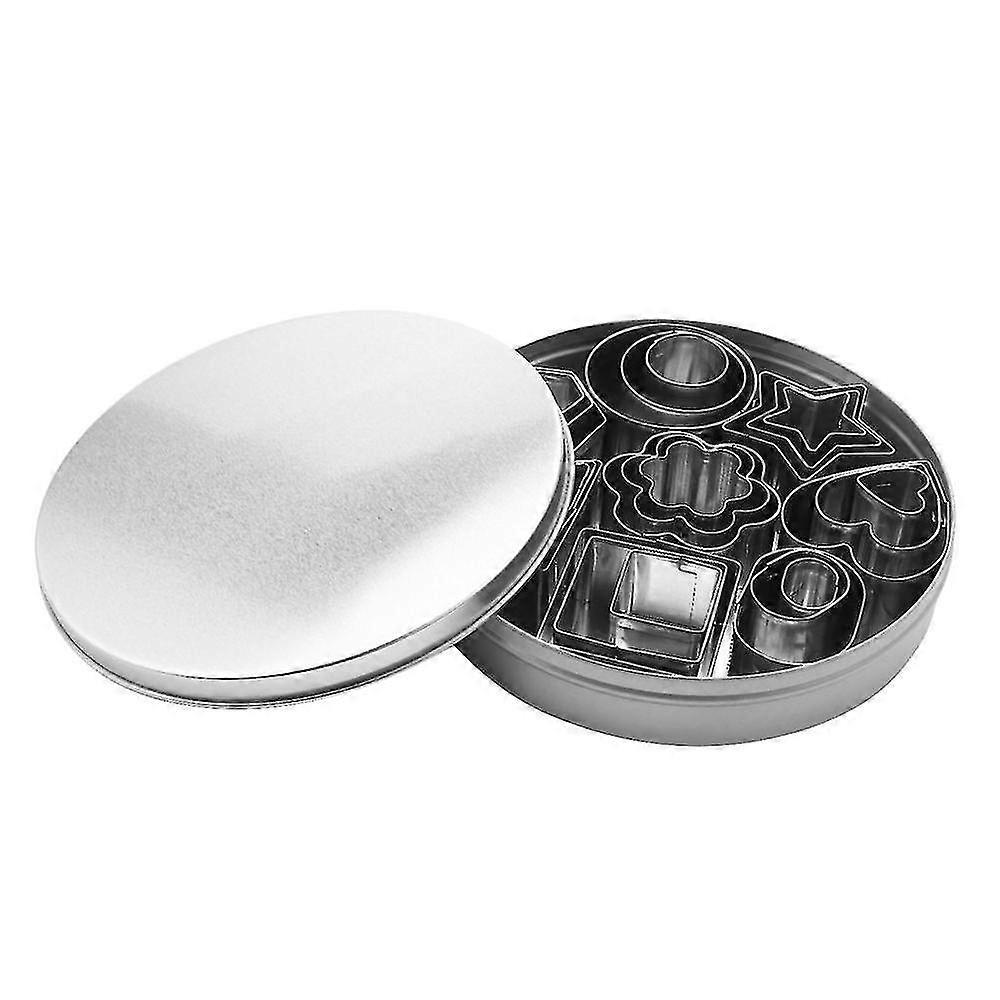 Set Mit 24 Mini-ausstechformen Aus Edelstahl Für Kekse, Gebäck, Donuts Und Andere Leckereien.