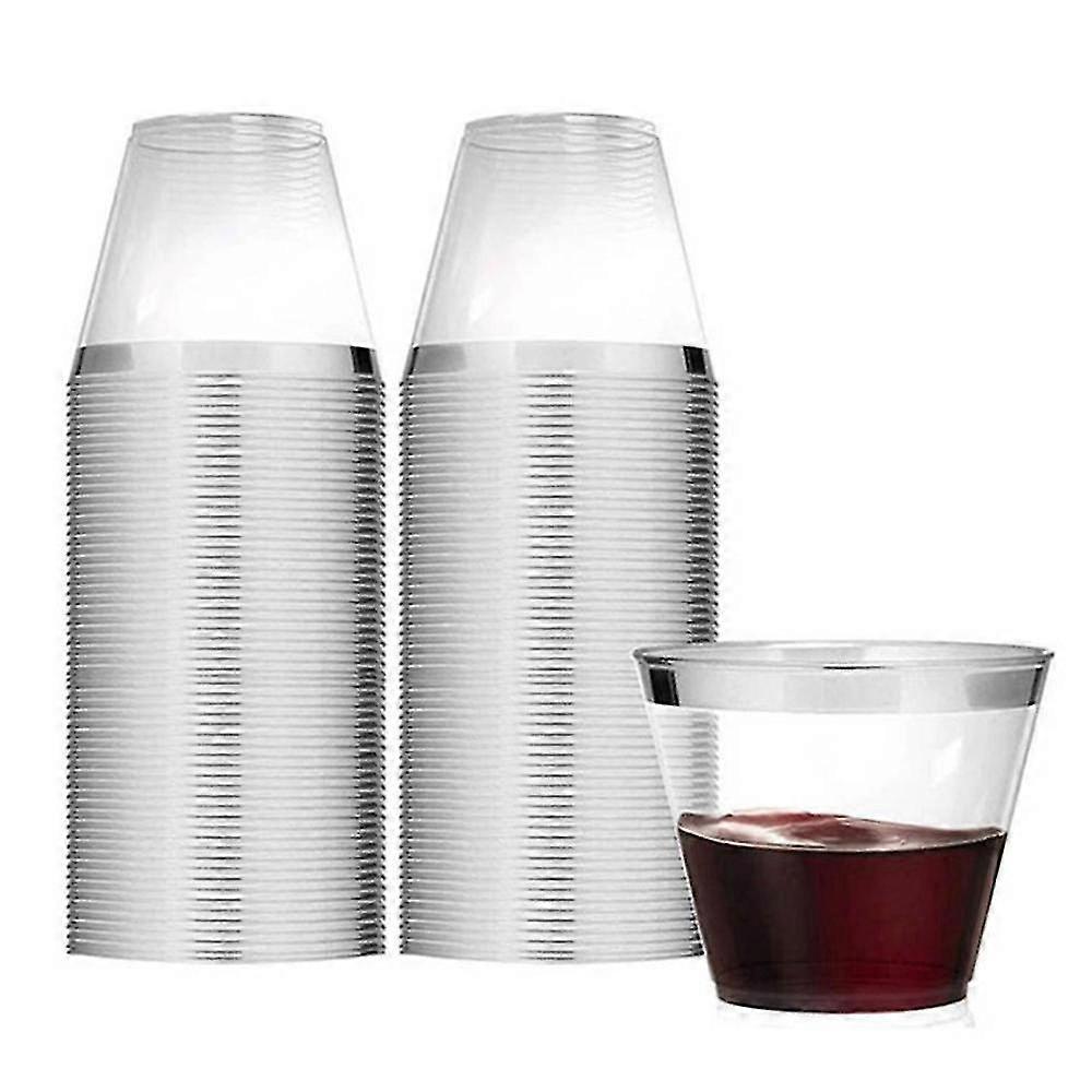 25-cl-einwegbecher Aus Stabilem Kunststoff. Transparentes Weinglas Aus Kunststoff, Ideal Für Partys Und Hochzeiten. Praktisch Und Ansprechend.