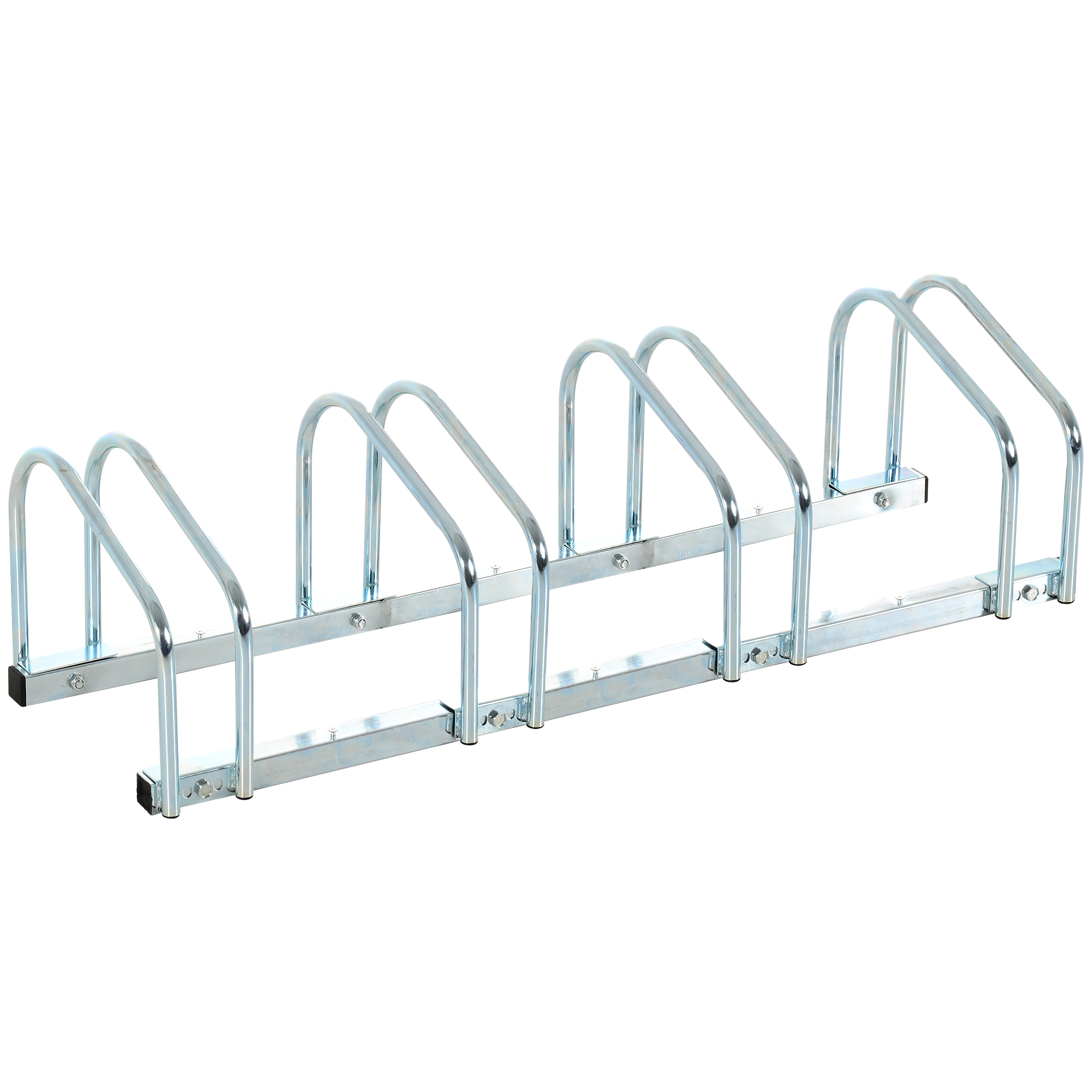 Wandhalterung Für 4 Fahrräder, Aus Stahl, 110 X 33 X 27 Cm, Silber