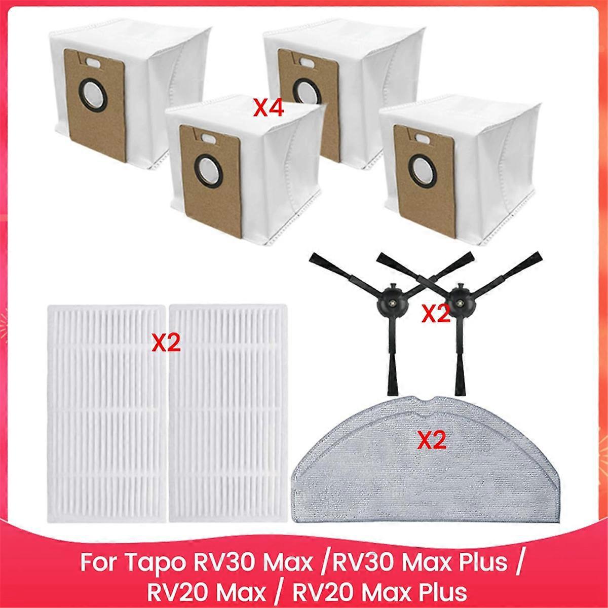 Staubbeutel Mit Filter, Seitenbürste Und Reinigungstuch Für Rv30 Max / Rv30as (abgebildet)