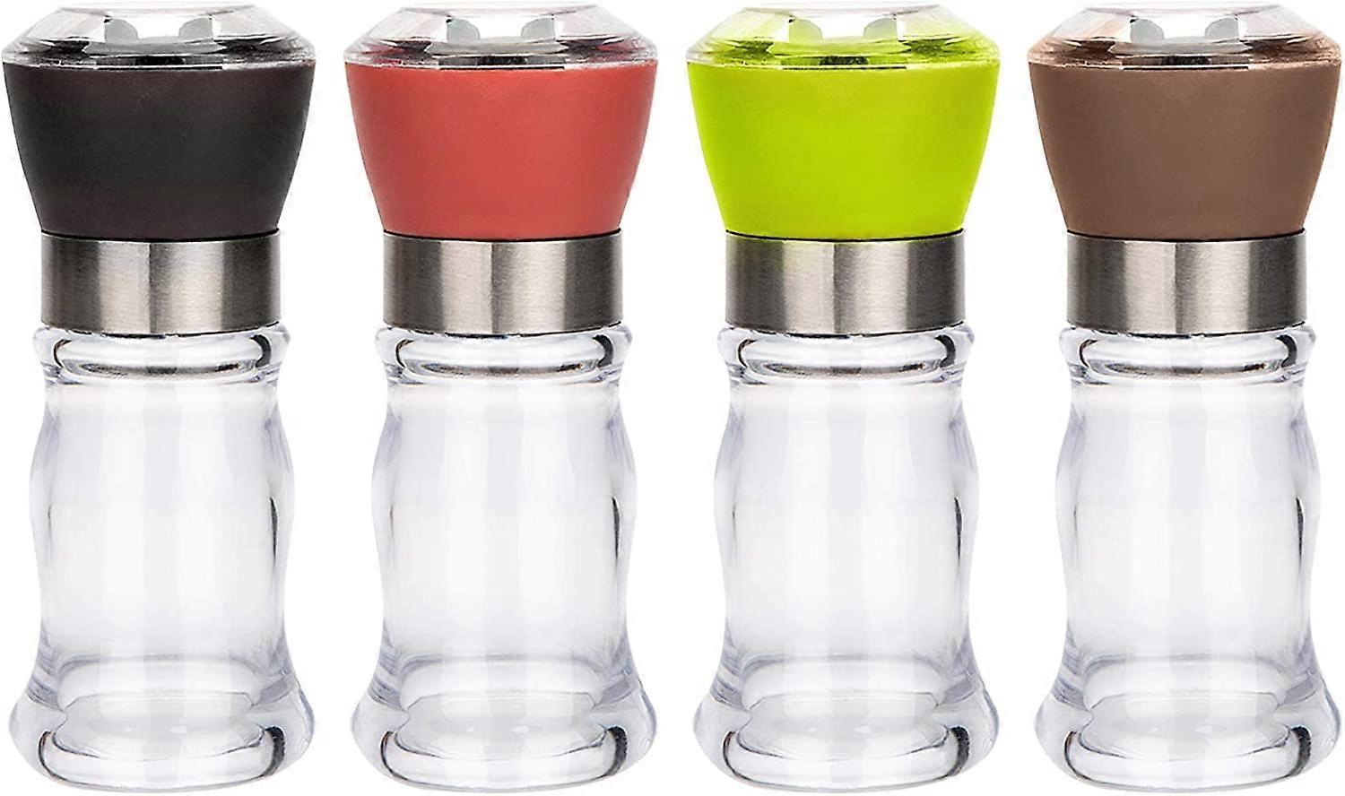 Manuelle Pfeffermühle, 4er-set Salz- Und Pfeffermühlen, Kräuter- Und Gewürzmühle, Geeignet