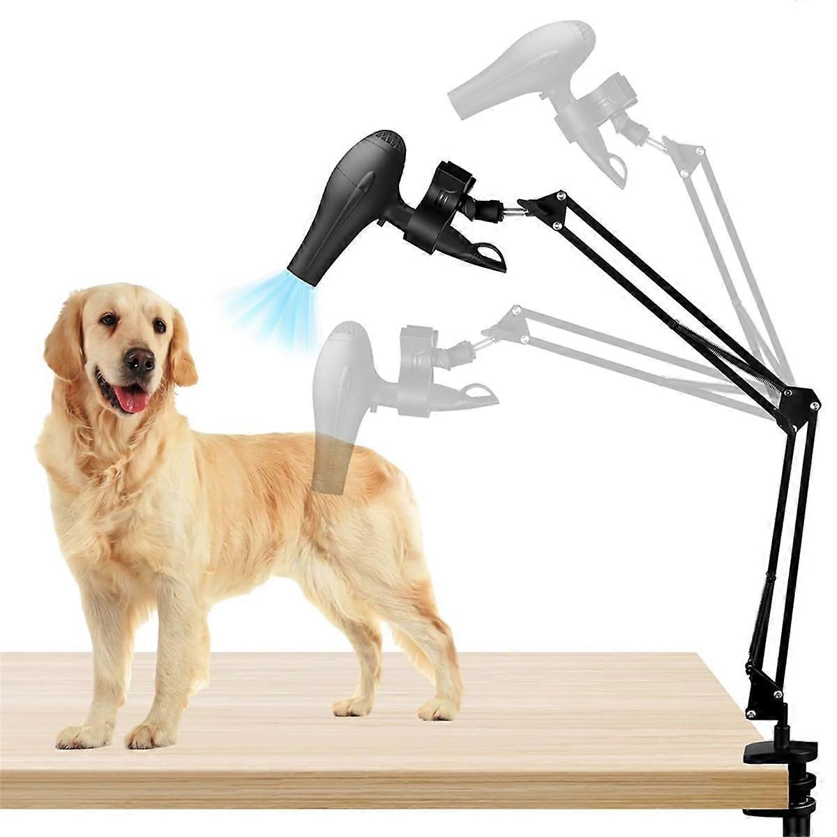 Hundehaartrocknerständer, 360° Drehbarer, Freihändiger Haustierhaartrocknerständer