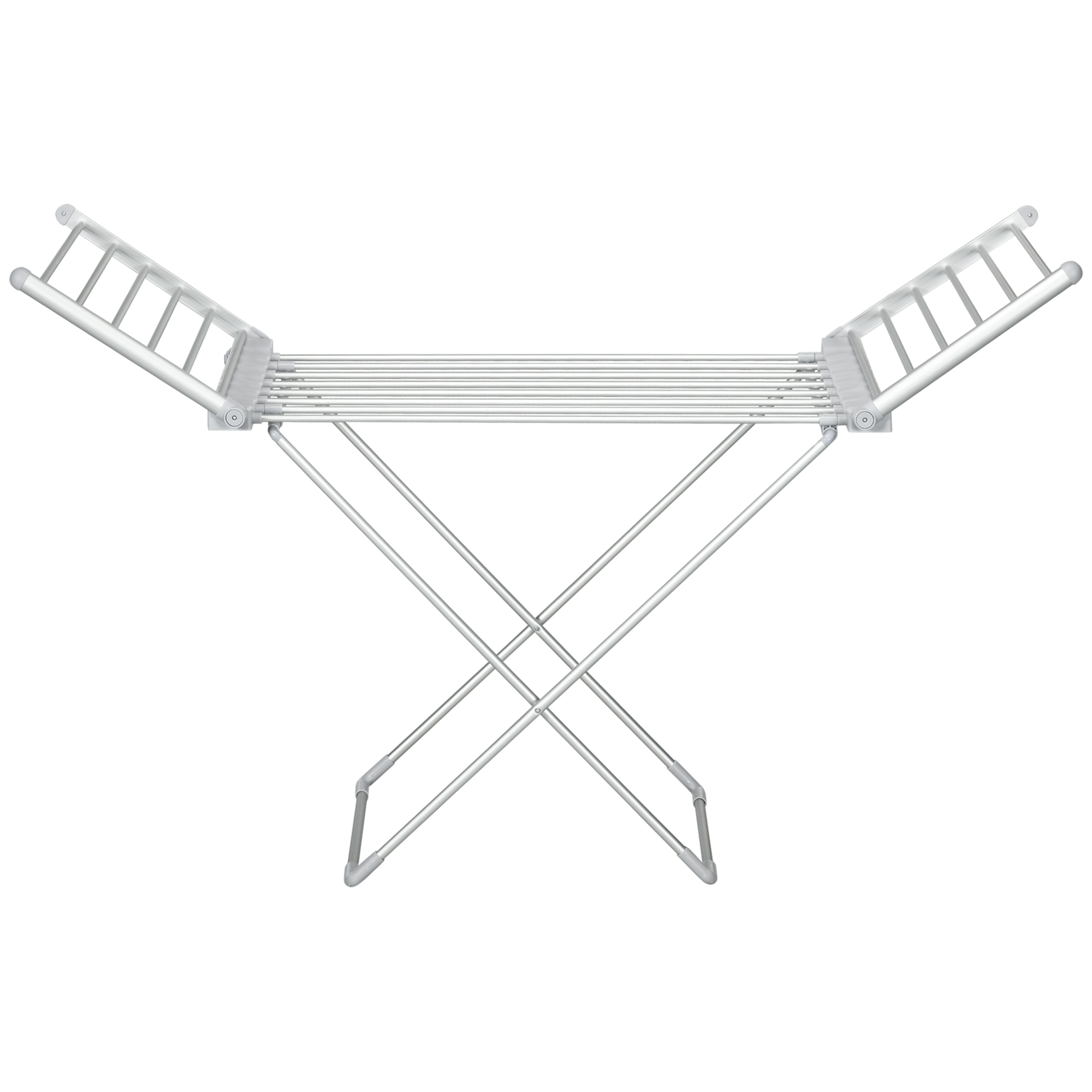 Ausziehbarer Elektrischer Wäschetrockner Mit 2 Seitenflügeln, Aluminiumrahmen 144 X 53 X 91 Cm