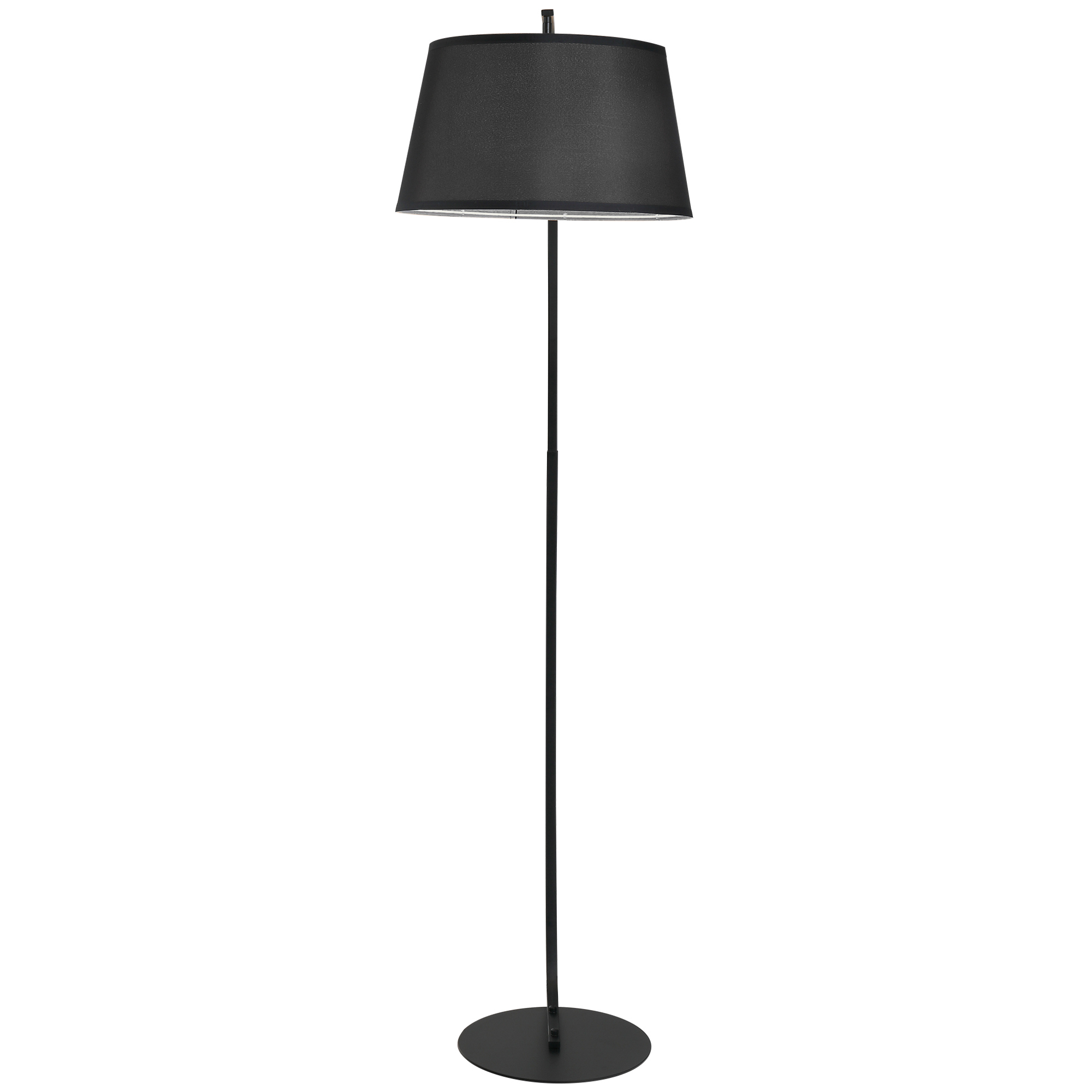 Laterne Mit Stofflamelle Und Fußschalter, Schwarz, Ø47x105x190cm