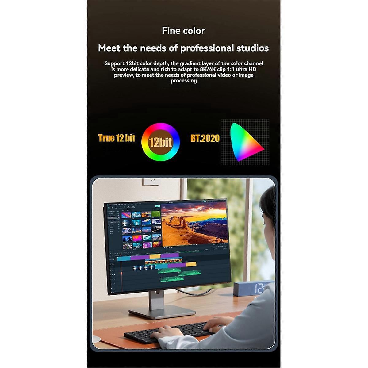 Displayport Dp1.4 8k 60hz Kabel Für Laptop, Fernseher Und Projektor (5 Meter)