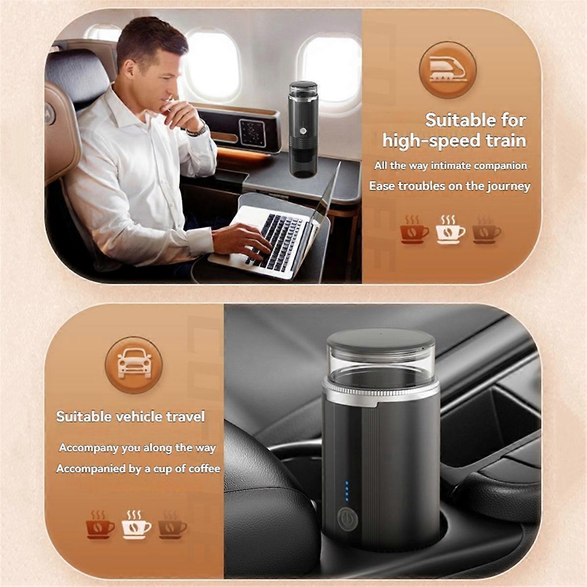 2-in-1 Tragbare Espressomaschine, Kleine Reise-espressomaschine