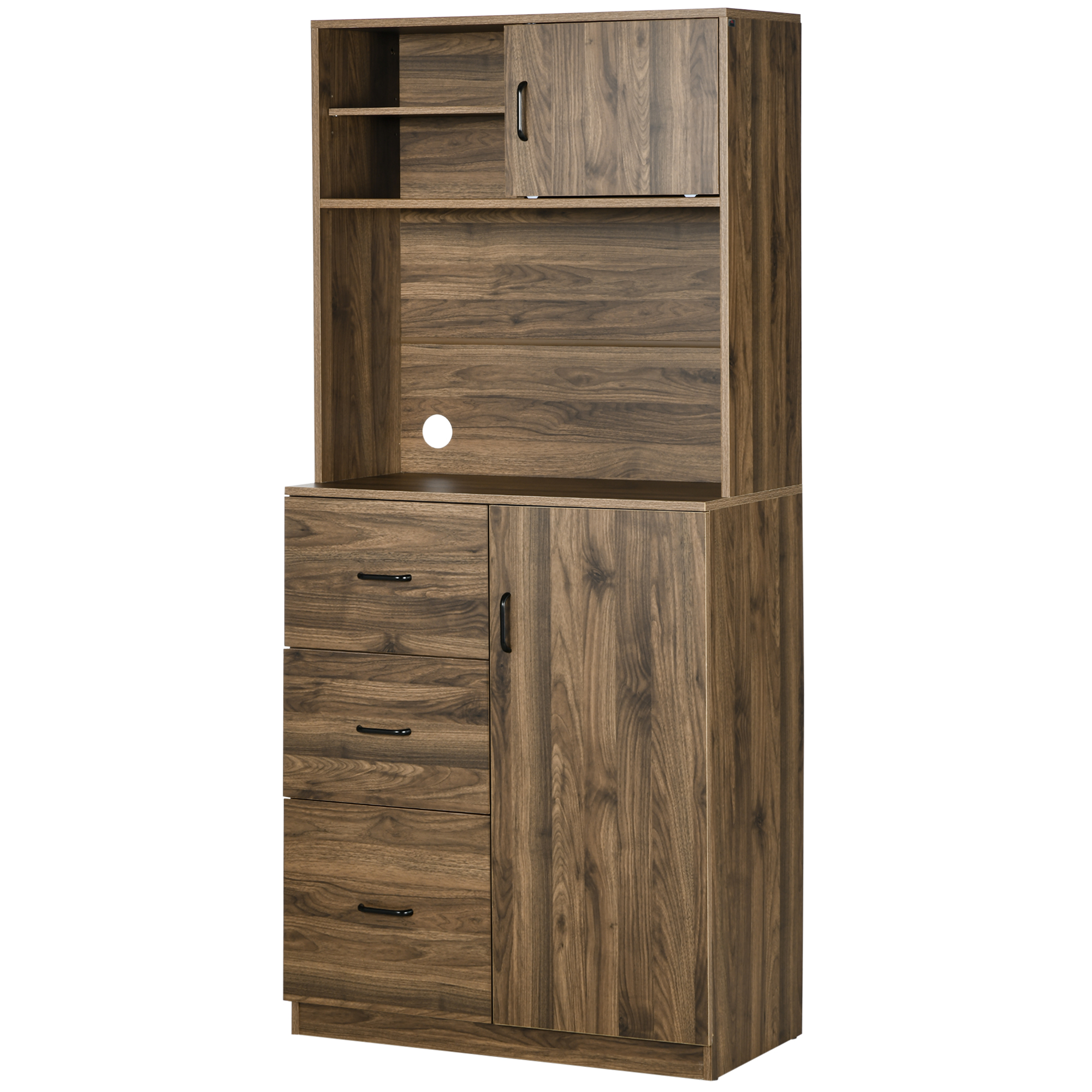 Küchenschrank Mit 3 Schubladen Und Schränken, Massivholz-küchensideboard