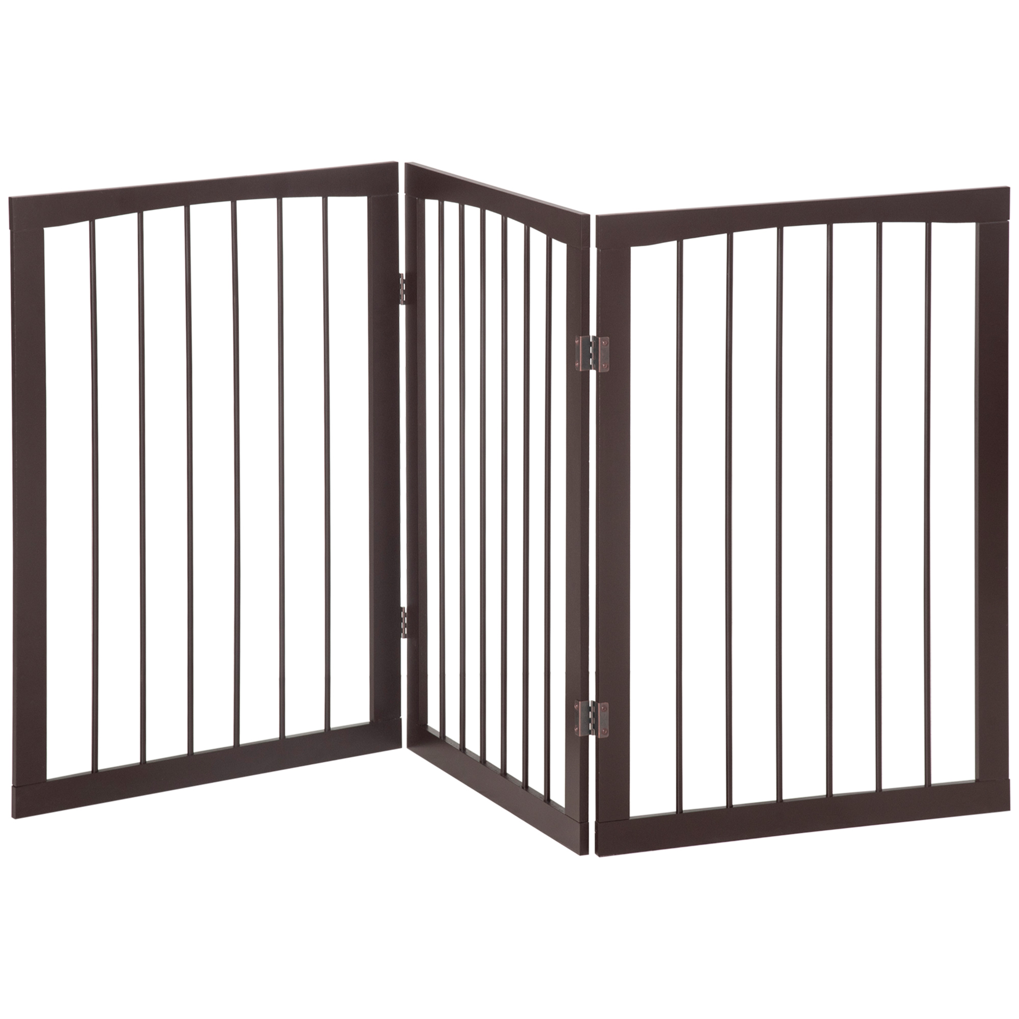 Pawhut Modulares, Faltbares Sicherheitsgitter, 160 Cm (l) X 76 Cm (h), Mdf