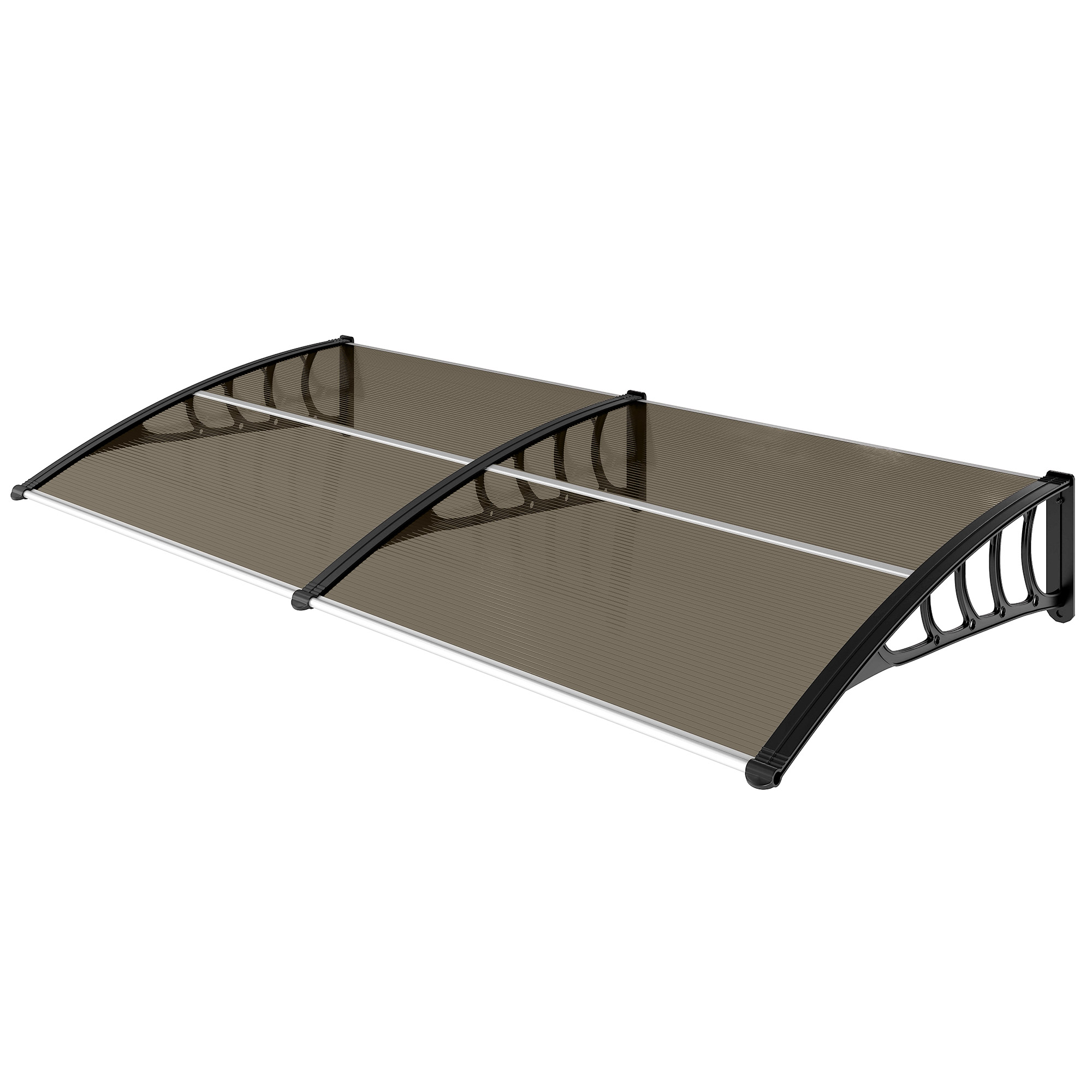 Türvordach Aus Polycarbonat Mit Aluminiumkante Zum Schutz Vor Regen Und Uv-strahlung