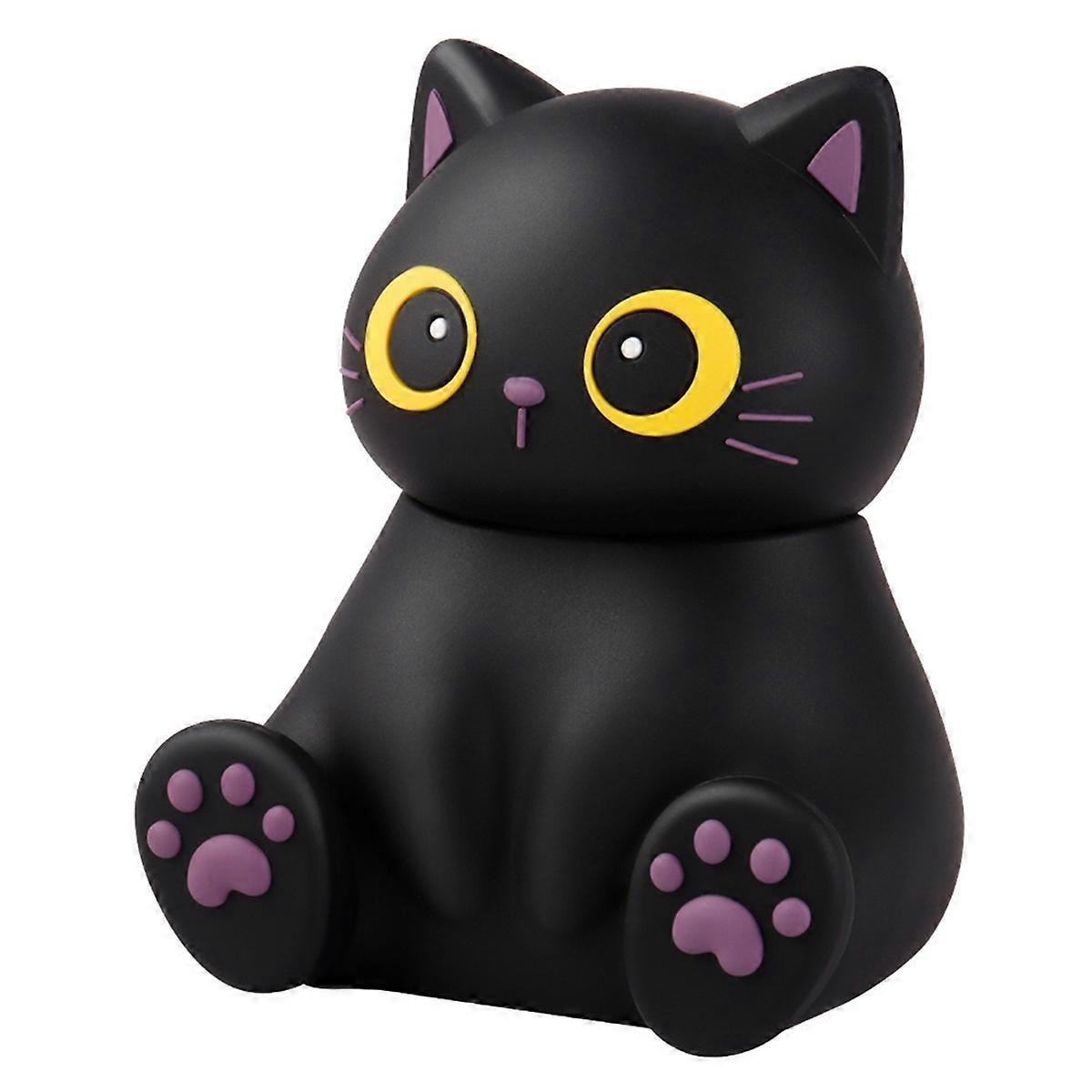 Mini-bluetooth-lautsprecher Mit Katzenförmiger Handyhalterung Und Niedlichem Tiermuster.
