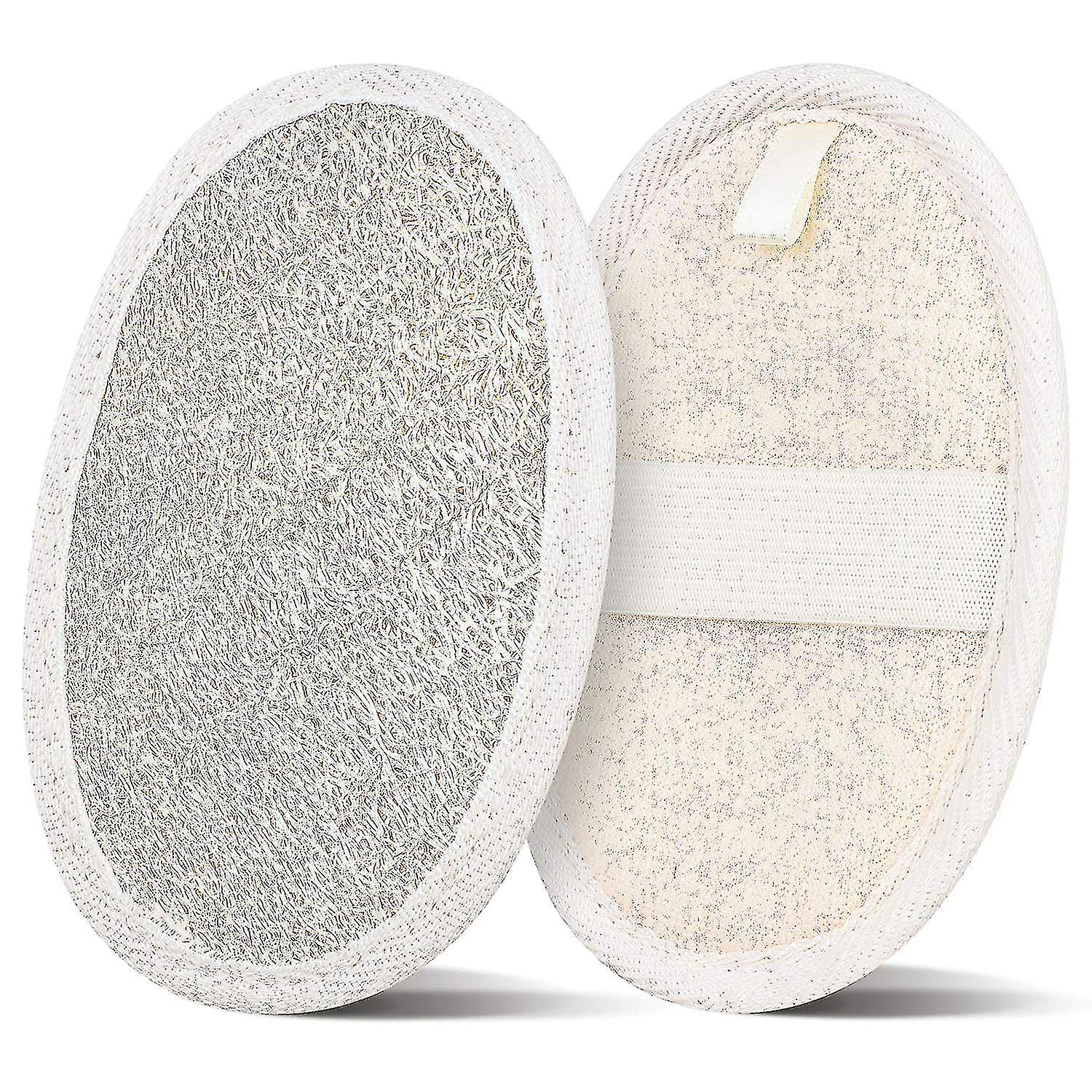 Set Mit 2 Luffaschwämmen, 100 % Natürlicher Luffa Und Peeling-frottee