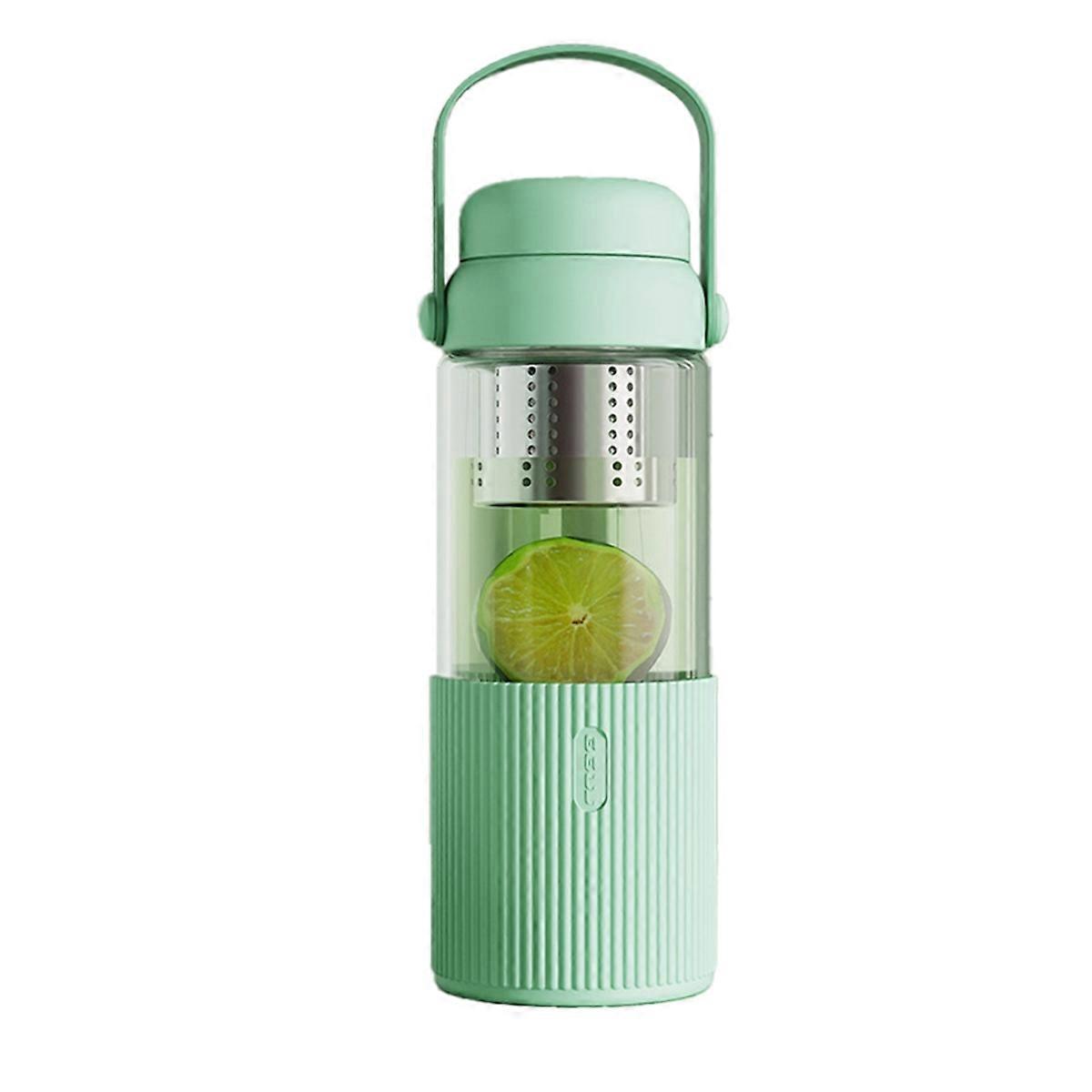 520 Ml Durchsichtiger Glas-kaffeebecher Mit Deckel B