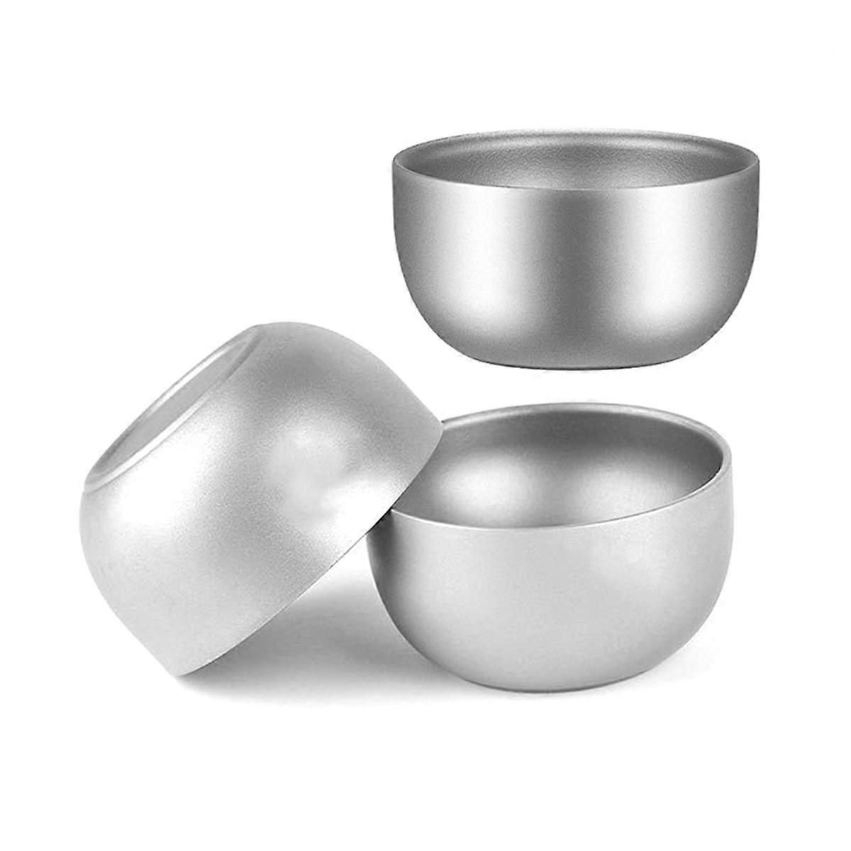 Reintitanbecher, 45 Ml Titan-teebecher, Doppelwandig, 3er-set