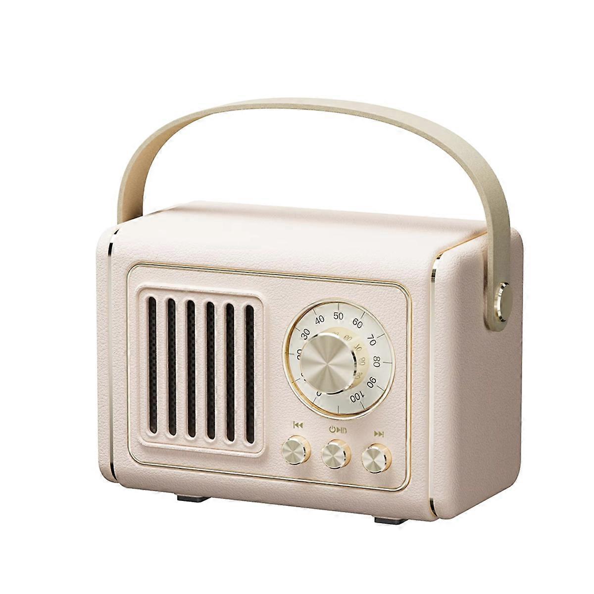 Mini-retro-bluetooth-lautsprecher – Tragbar, Kabellos, Kraftvoller Bass (siehe Foto)