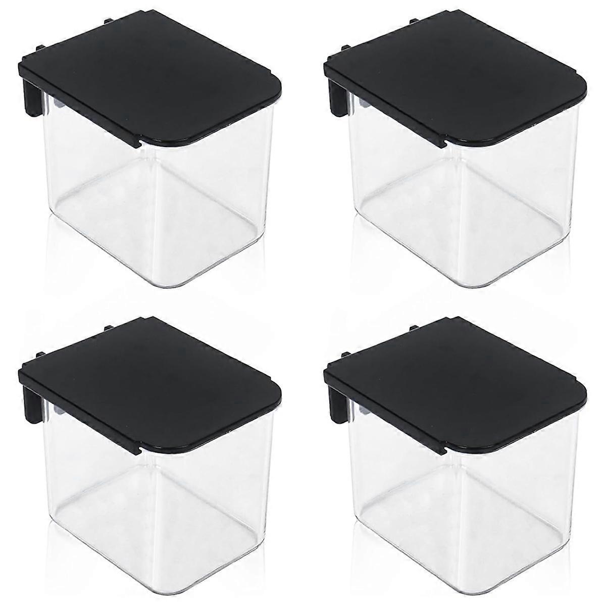 Set Mit 4 Zubehörteilen Für Lochwände Mit Deckel, 9,9 X 8,1 X 8,1 Cm Lochwandtabletts