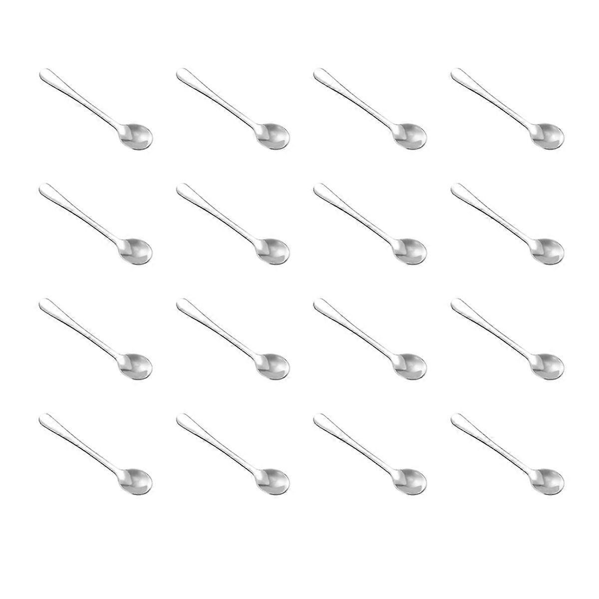 Set Mit 16 Mini-edelstahllöffeln Für Gewürzgläser, Metalllöffel