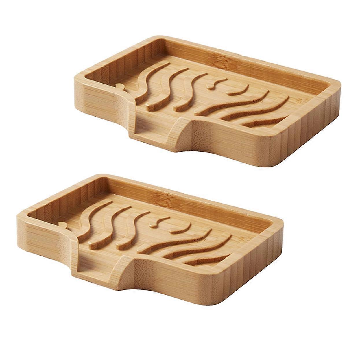 Selbstentleerende Seifenschale Aus Holz, Wie Abgebildet