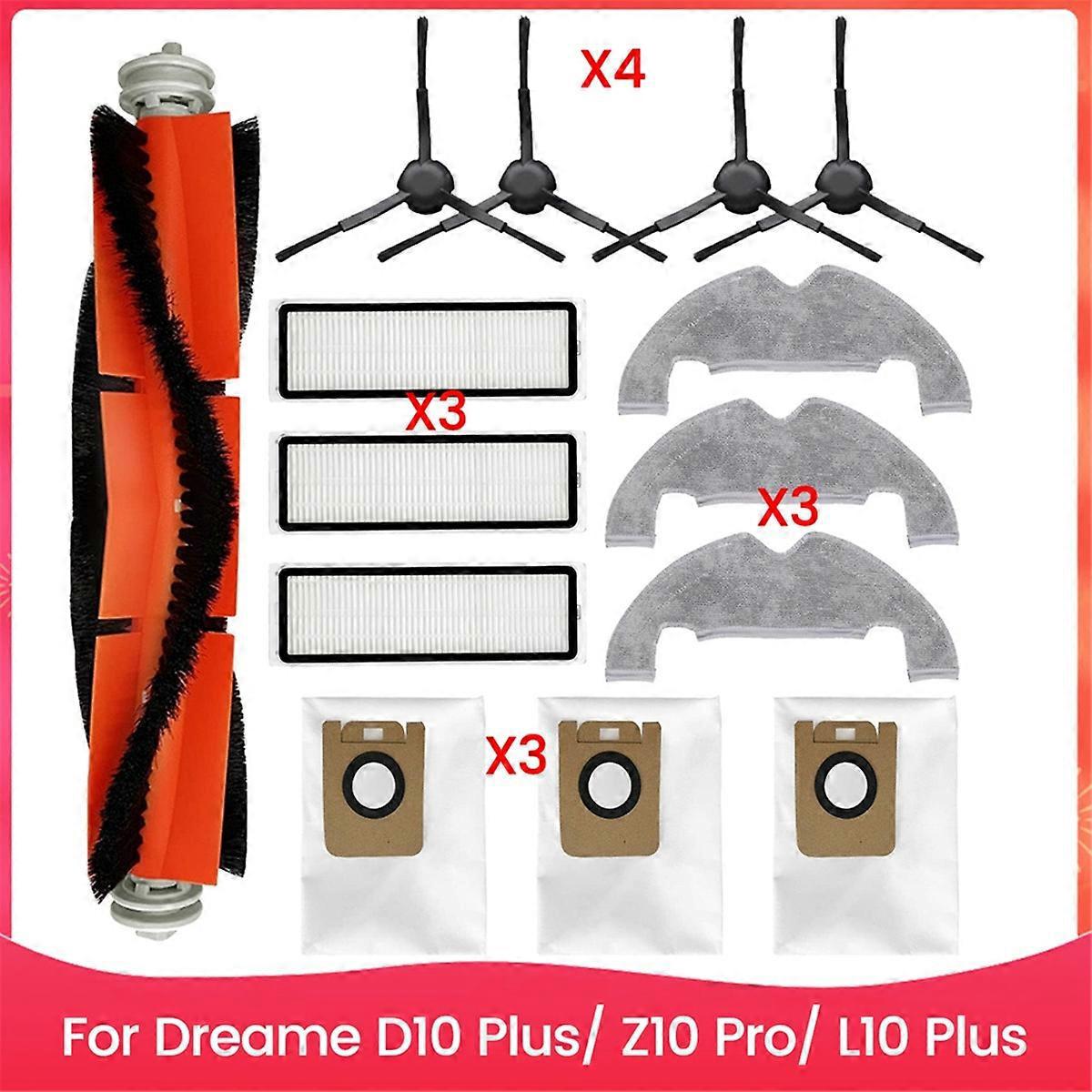 14-teiliges Set Inklusive Bürste, Staubbeutel, Filter Und Reinigungstuch Für D10 Plus