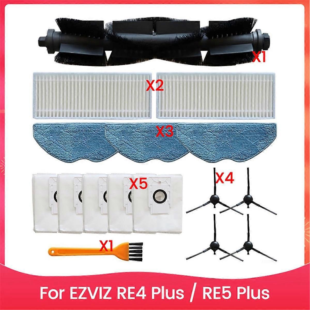 Für Re4 Plus / Re5 Plus Hauptseitenbürste, Hepa-filter Und Reinigungstuch