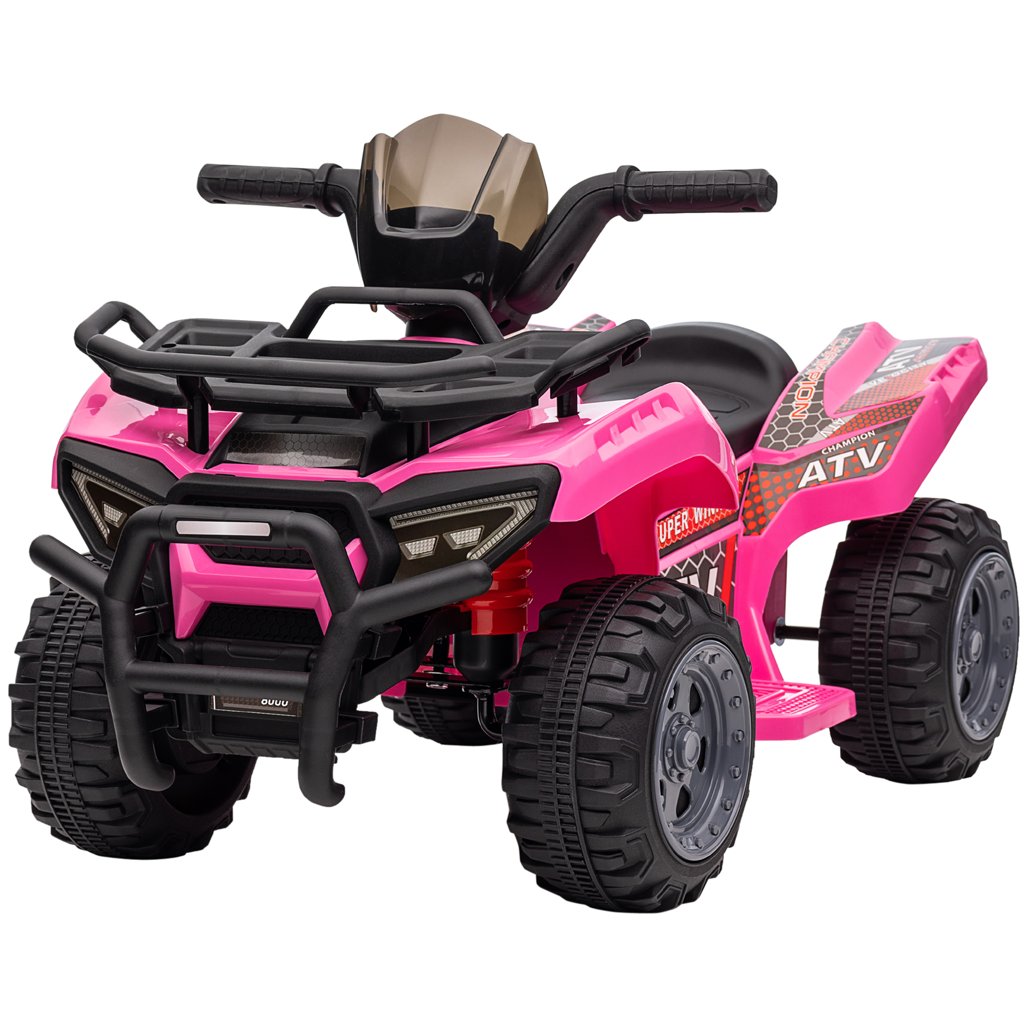 Elektrischer Quad-buggy Für Kinder Von 18–36 Monaten, 6 V, 2 Km/h, Pink