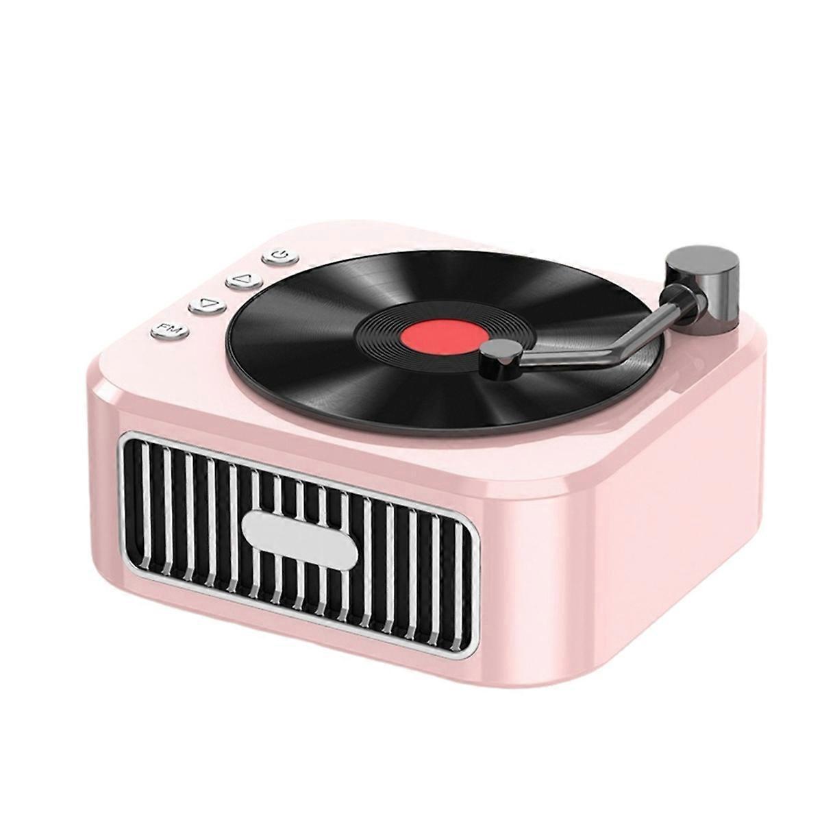 Bluetooth-lautsprecher (5.3) Im Stil Eines Phonographen Aus Dem 18. Jahrhundert, Rosa
