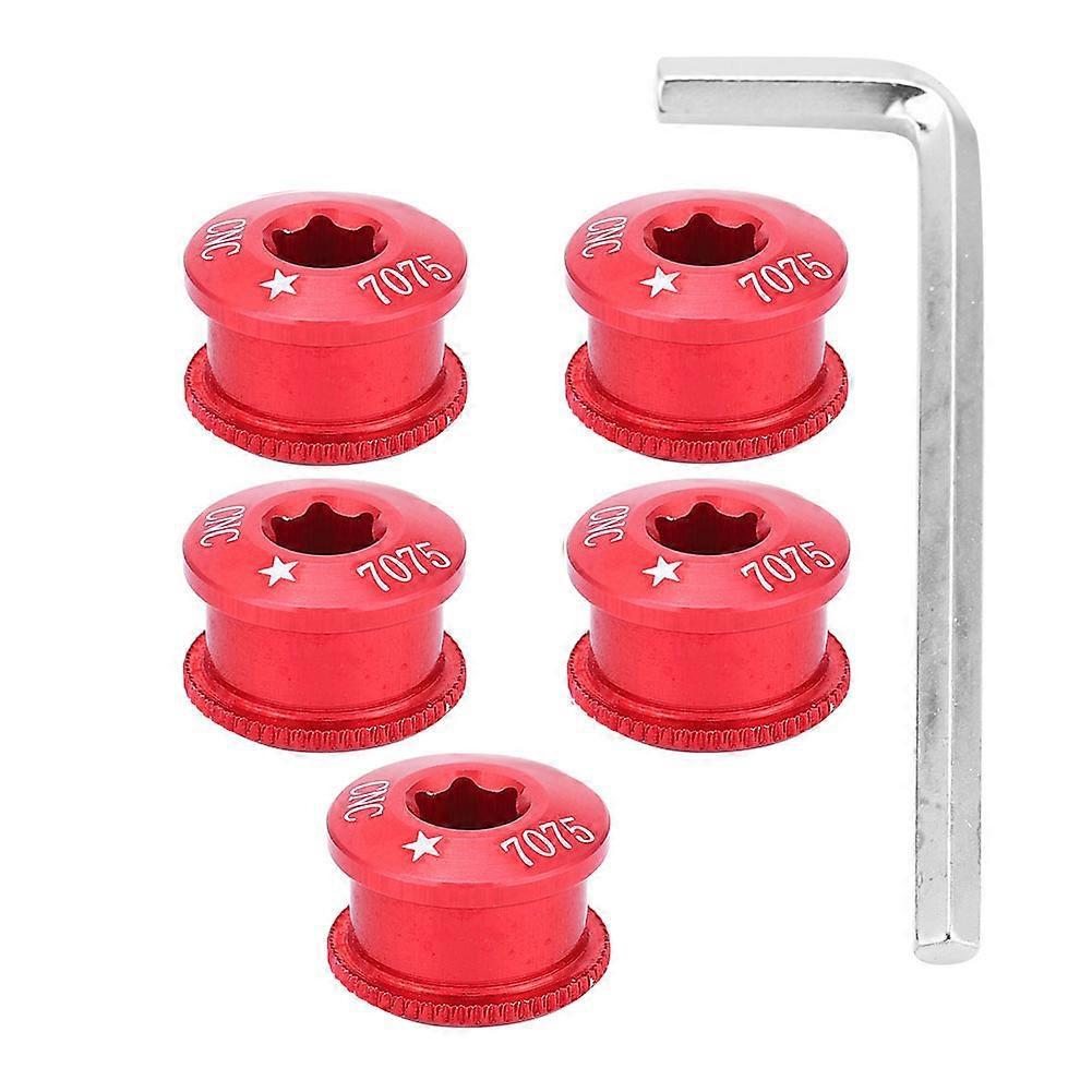 20245 Pièces Vis De Plateau De Vélo Pour Mono, Double Ou Triple Vitesse (rouge - 5 Mm)