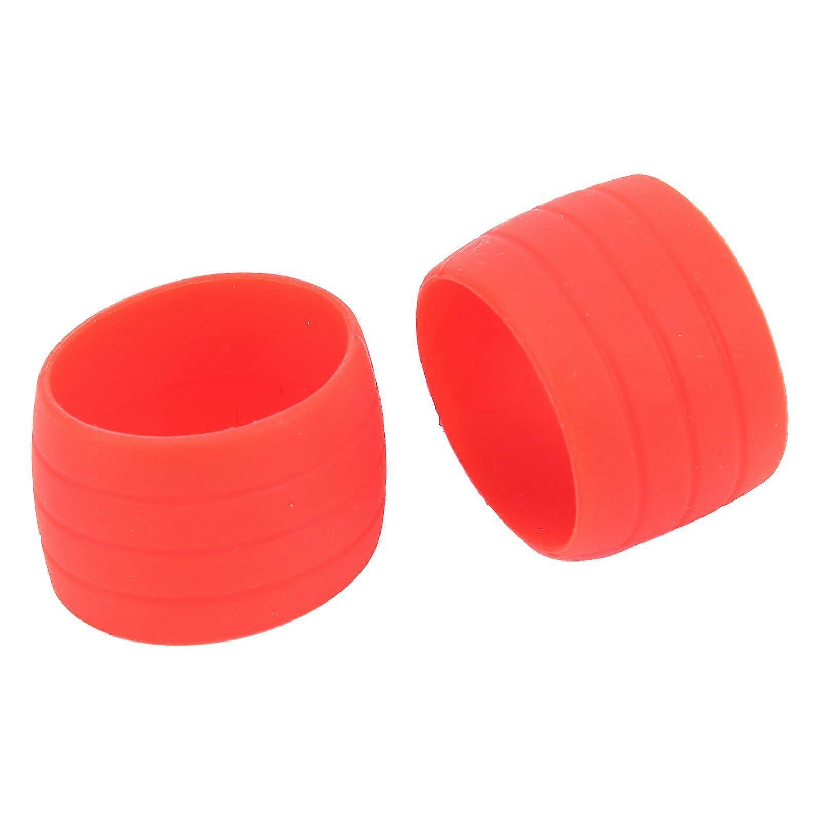 Anneau De Fixation Élastique En Silicone Pour Guidon De Vélo, Manchon Rouge
