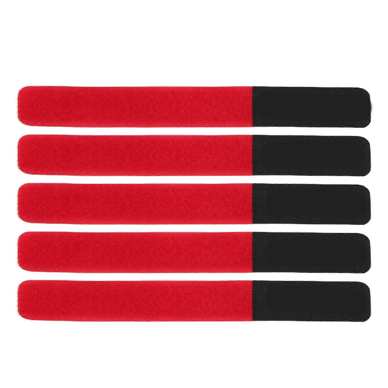 Duuti Lot De 5 Sangles Pour Pompe À Vélo, Fixation Et Rangement Réglables Et Réutilisables, Rouge
