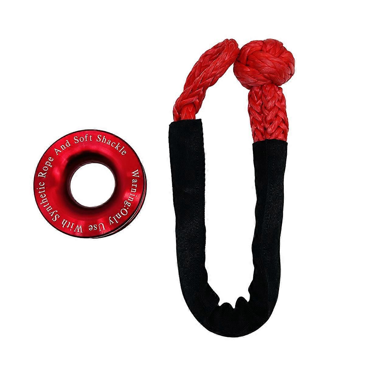 Bergungsring, Seilzug, Umlenkrolle, Haken, Rotes Seilzugkabel