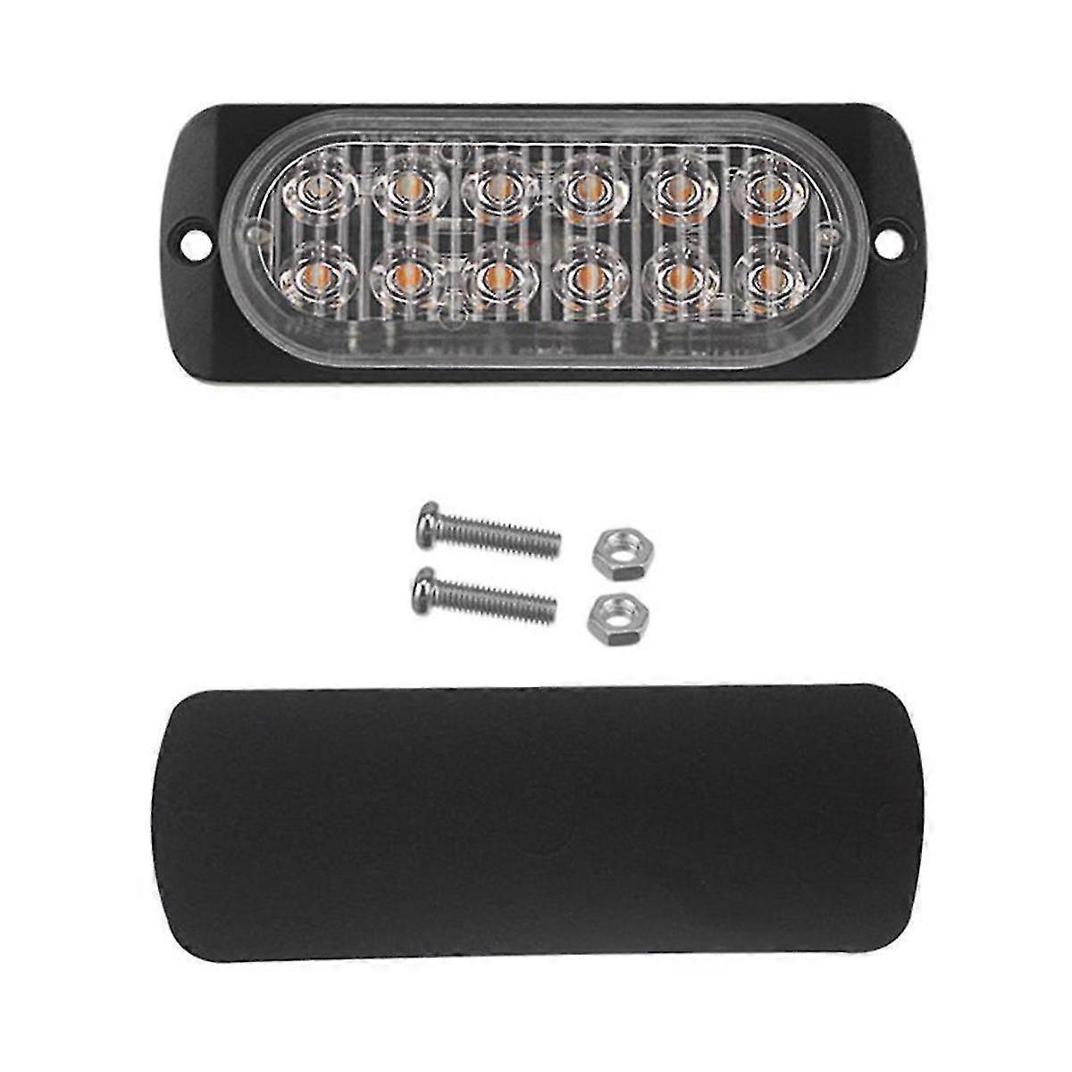Leiterplatte + Dc12-24v Led-perlen, 12-led-blinklampe 12x41mm, C