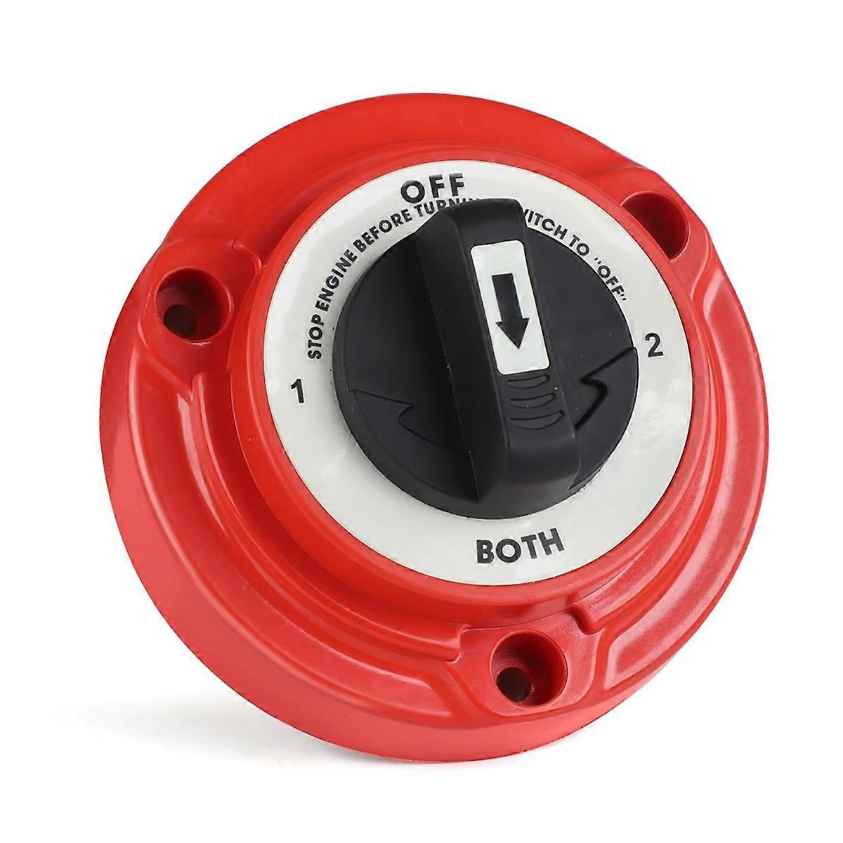Doppelbatterie-wahlschalter Für Auto, Boot, Wohnmobil, Großen Lkw (rot)
