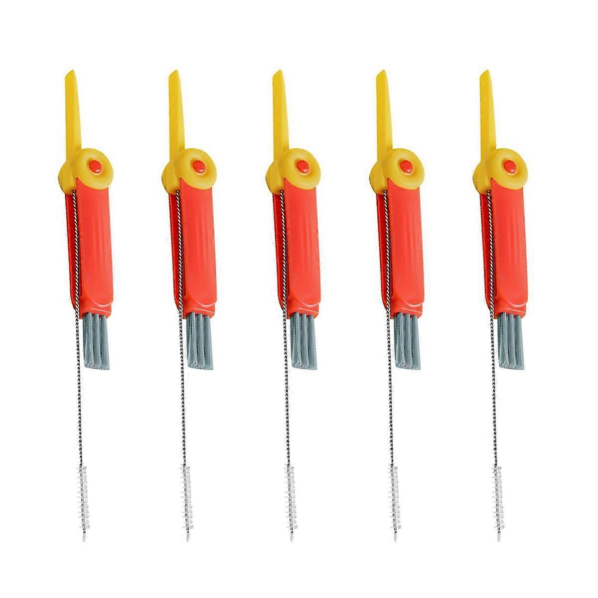 Set Mit 5 Multifunktionalen Reinigungsbürsten Für Strohhalme, Becherdeckel Und Babyflaschen