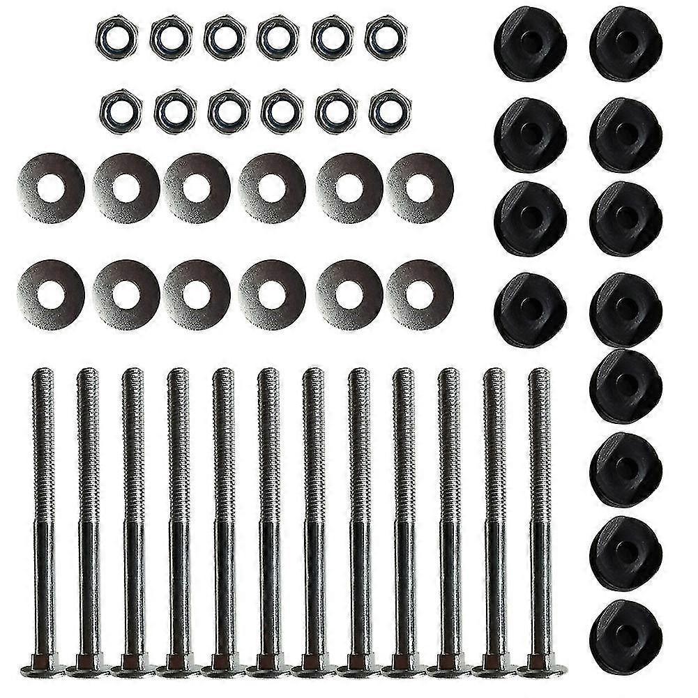 Lot De 12 Entretoises De Trampoline Avec Vis De Fixation (2024) - Accessoires De Rechange Pour Trampoline, Vis Pour Trampoline Enfant, Système Antichute