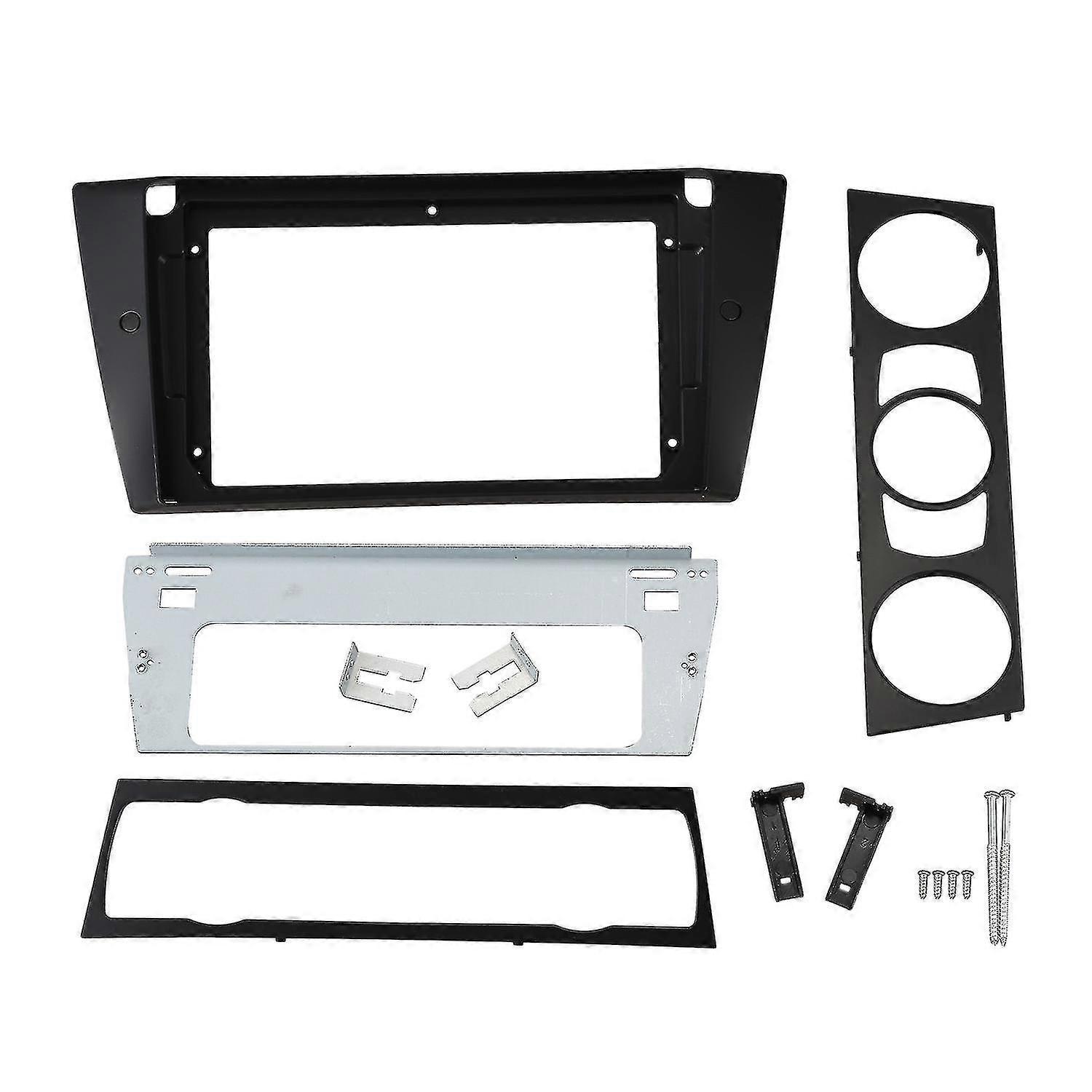 Façade D'Autoradio 2024 Pour Bmw E90 E91 Avec Lecteur Dvd Stéréo 9 Pouces - Kit De Façade Pour Tableau De Bord