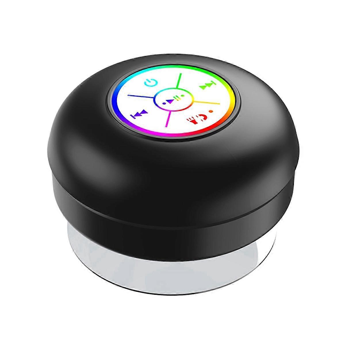 Heller Und Farbenfroher Led-bluetooth-lautsprecher, Kleiner Schwarzer Lautsprecher