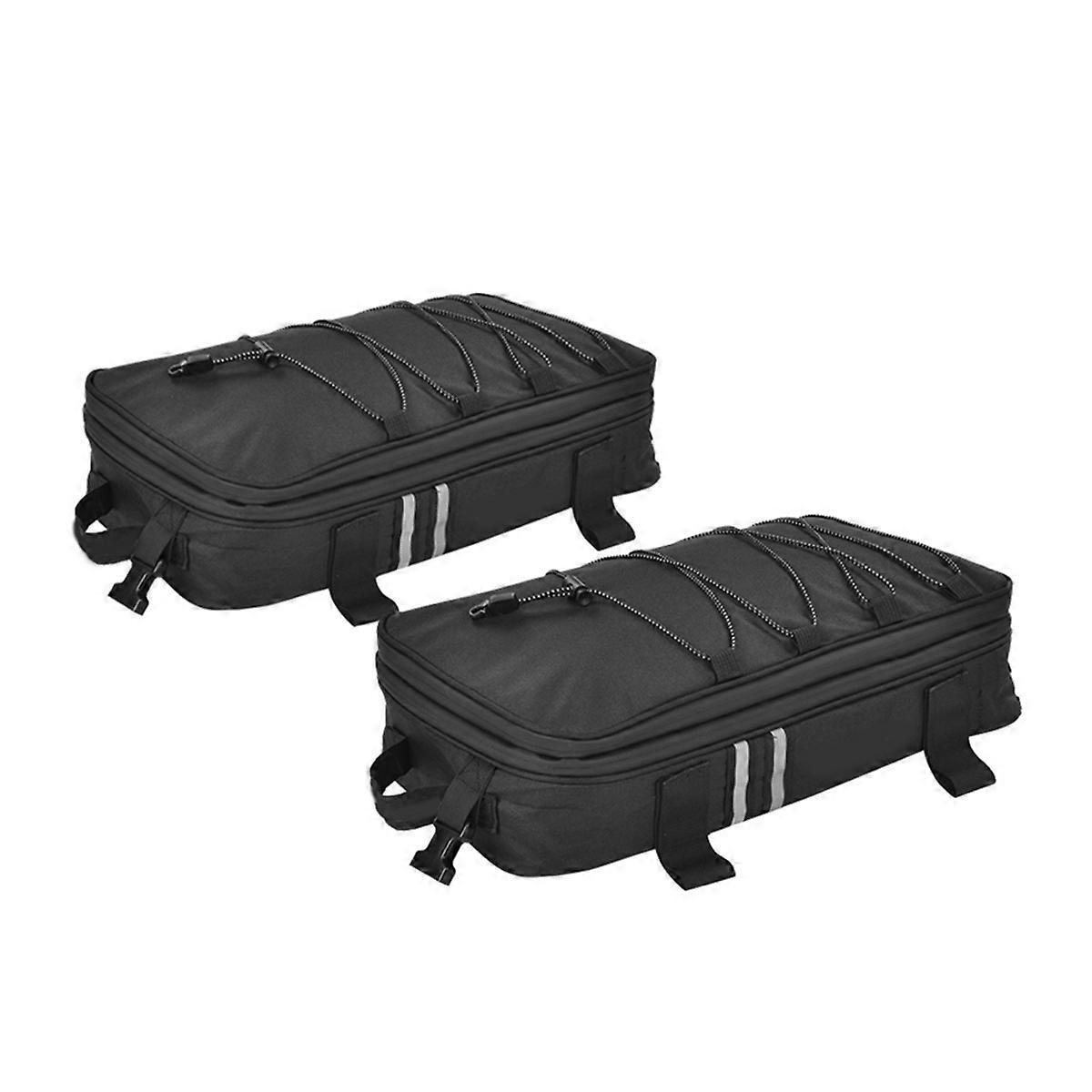 Set Mit 2 Motorrad-reisetaschen Aus Aluminium